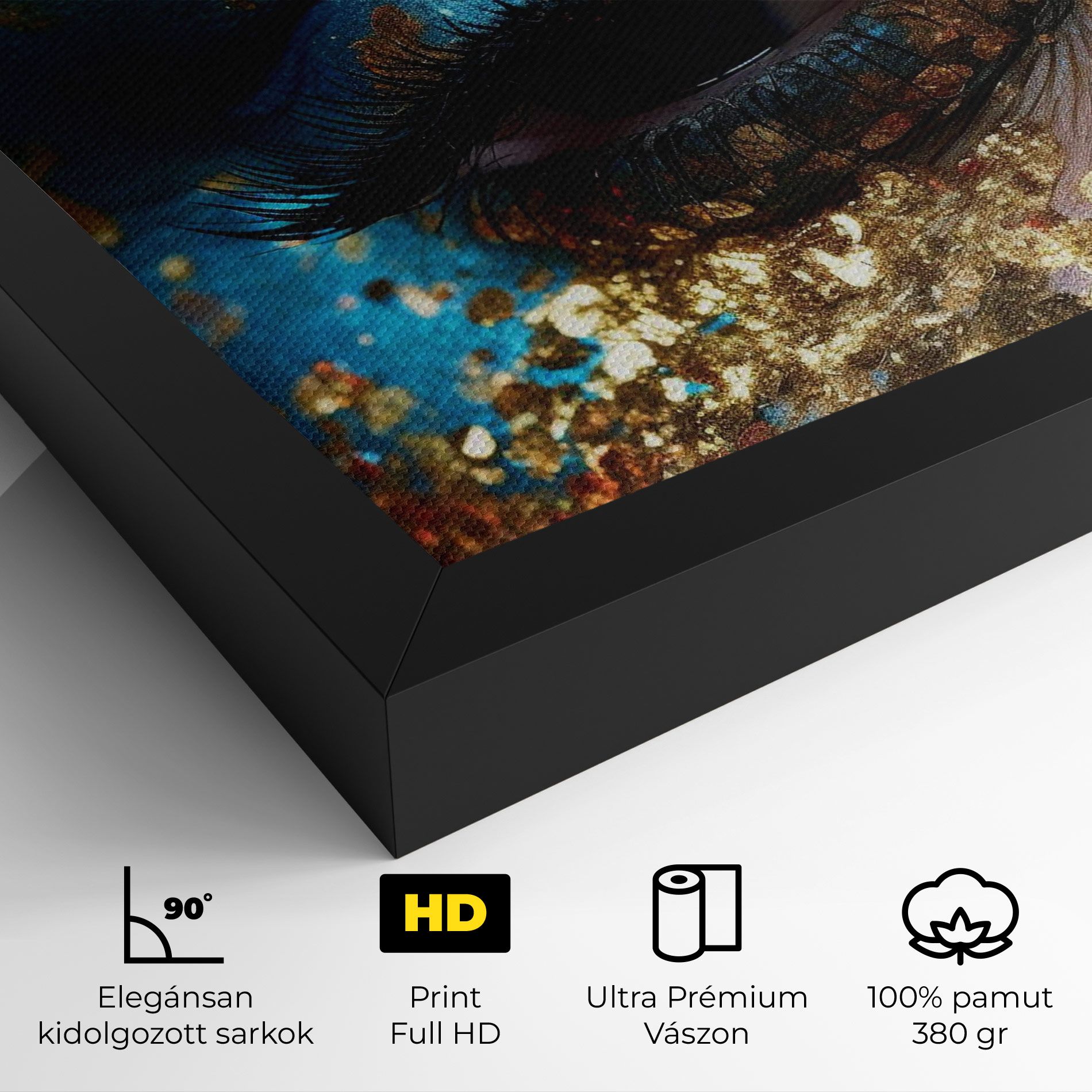 Blue Gold Glitter mockup 4