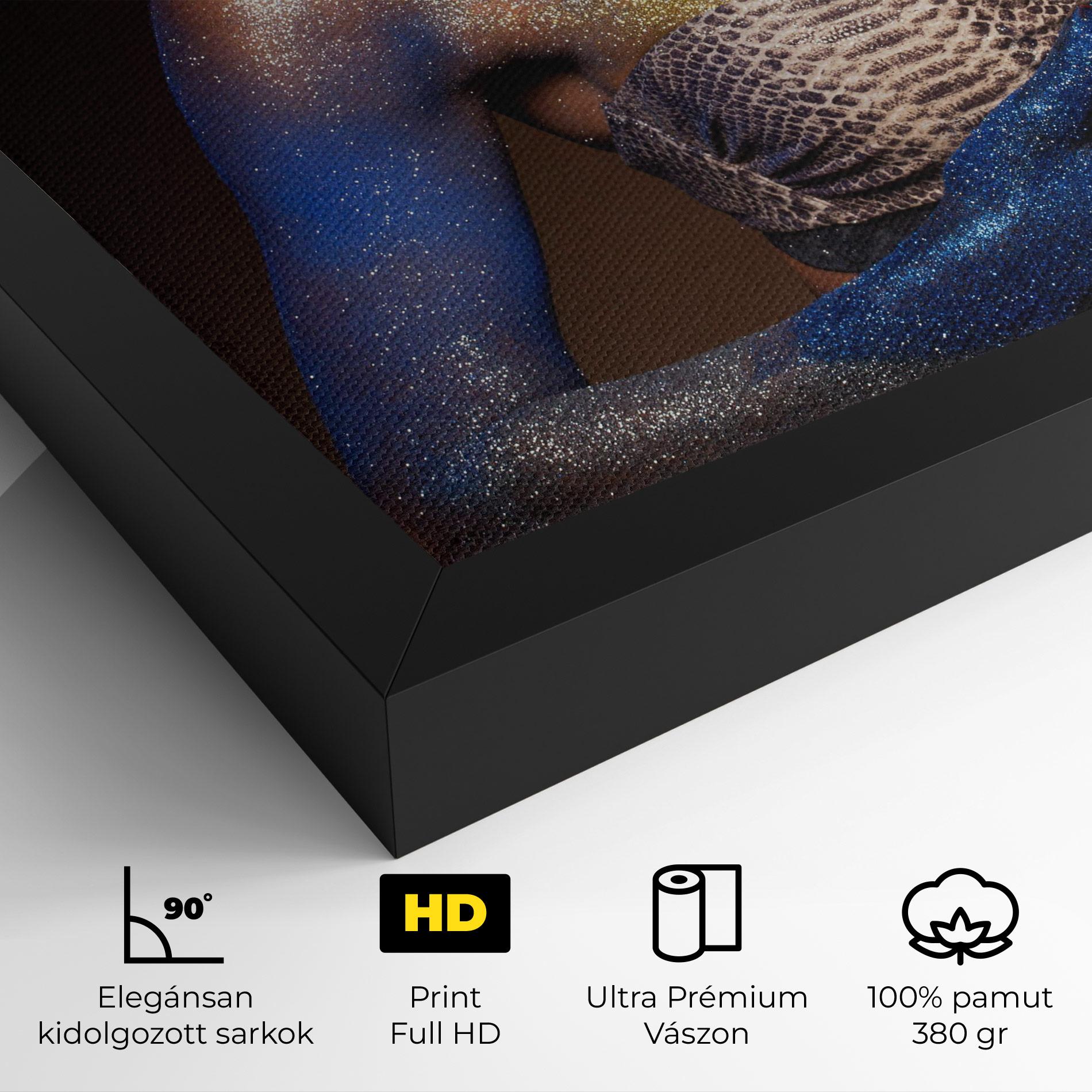 Vászonkép Blue Hair Make Up mockup 4