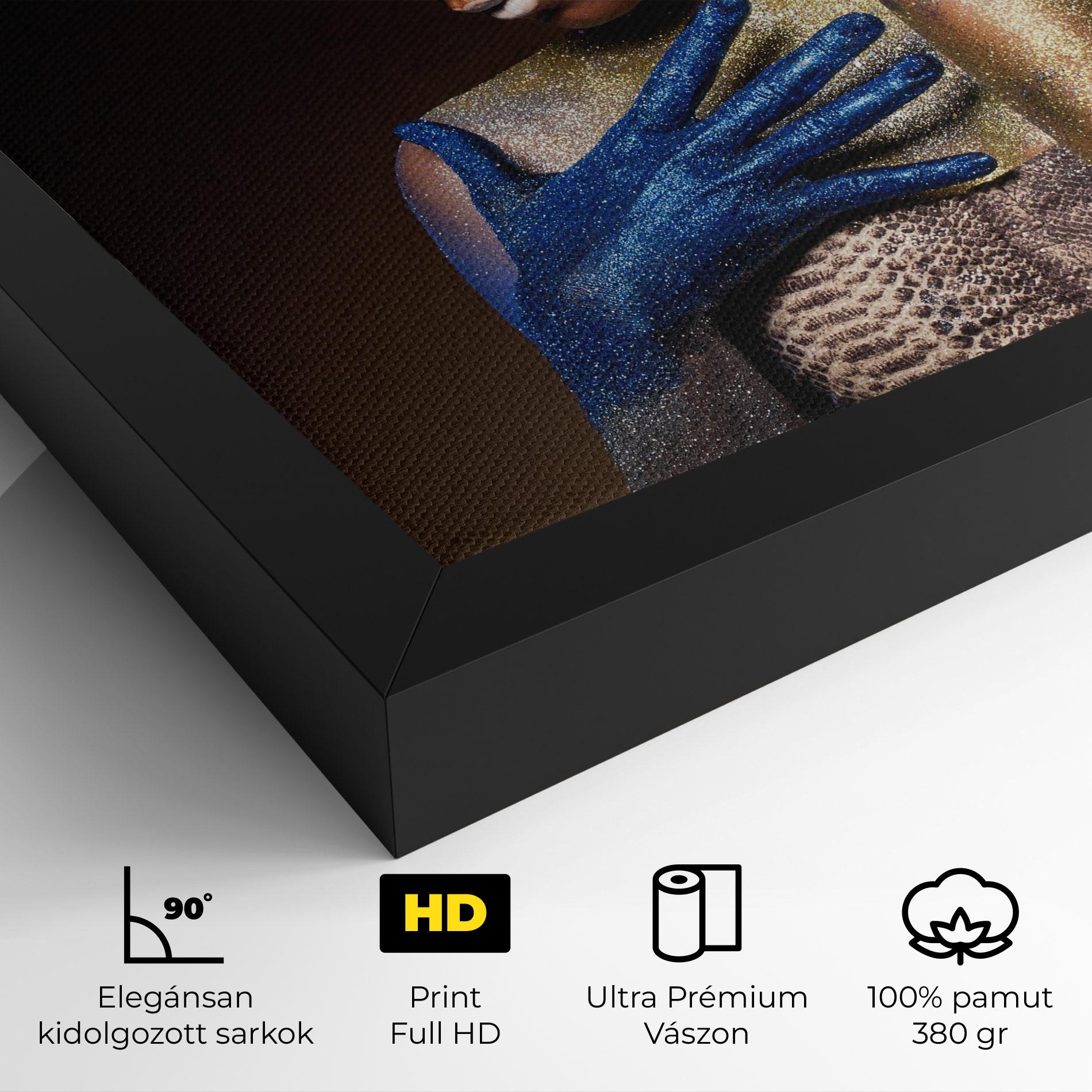 Vászonkép Blue Hands Makeup mockup 4