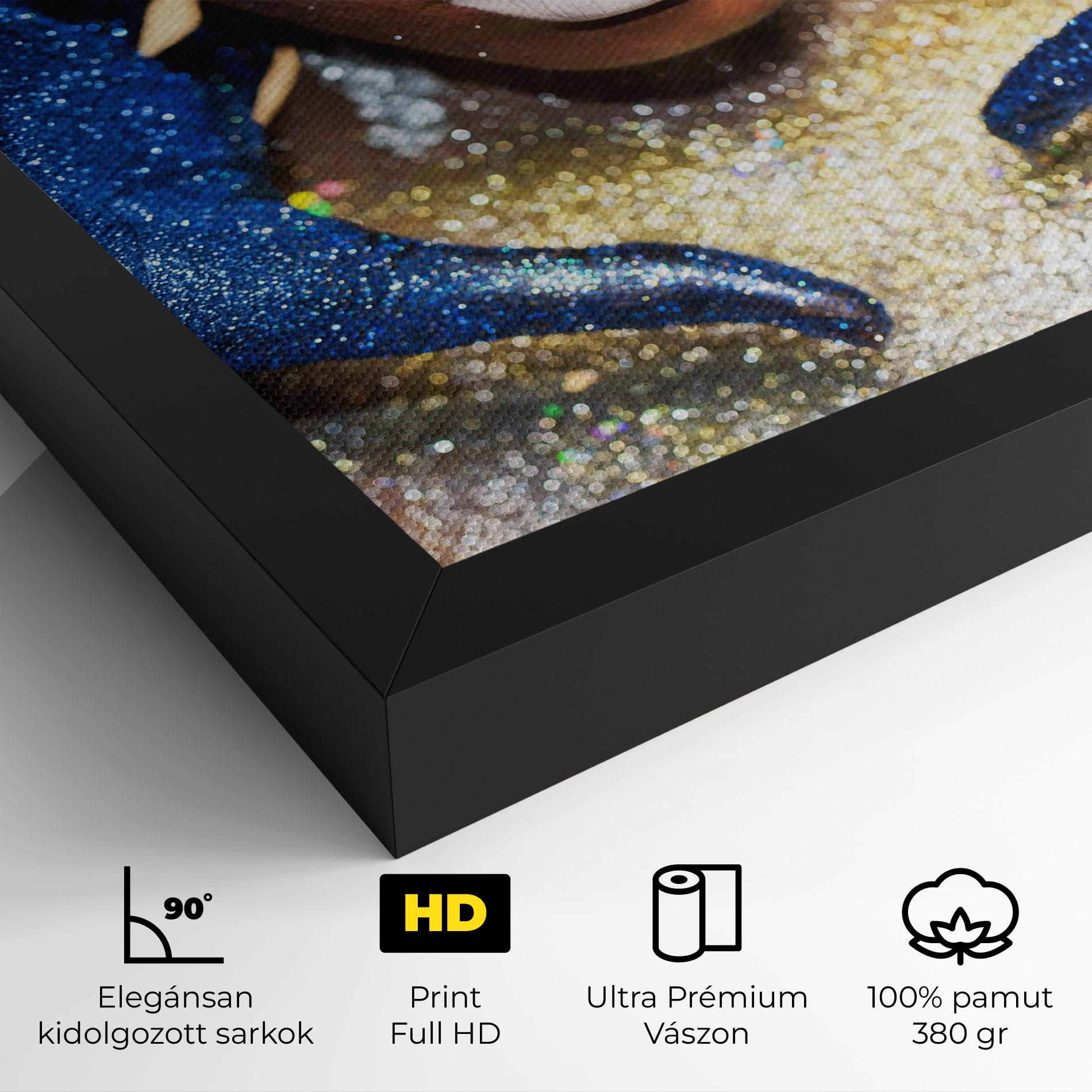 Vászonkép Glue Gold Glitter mockup 4