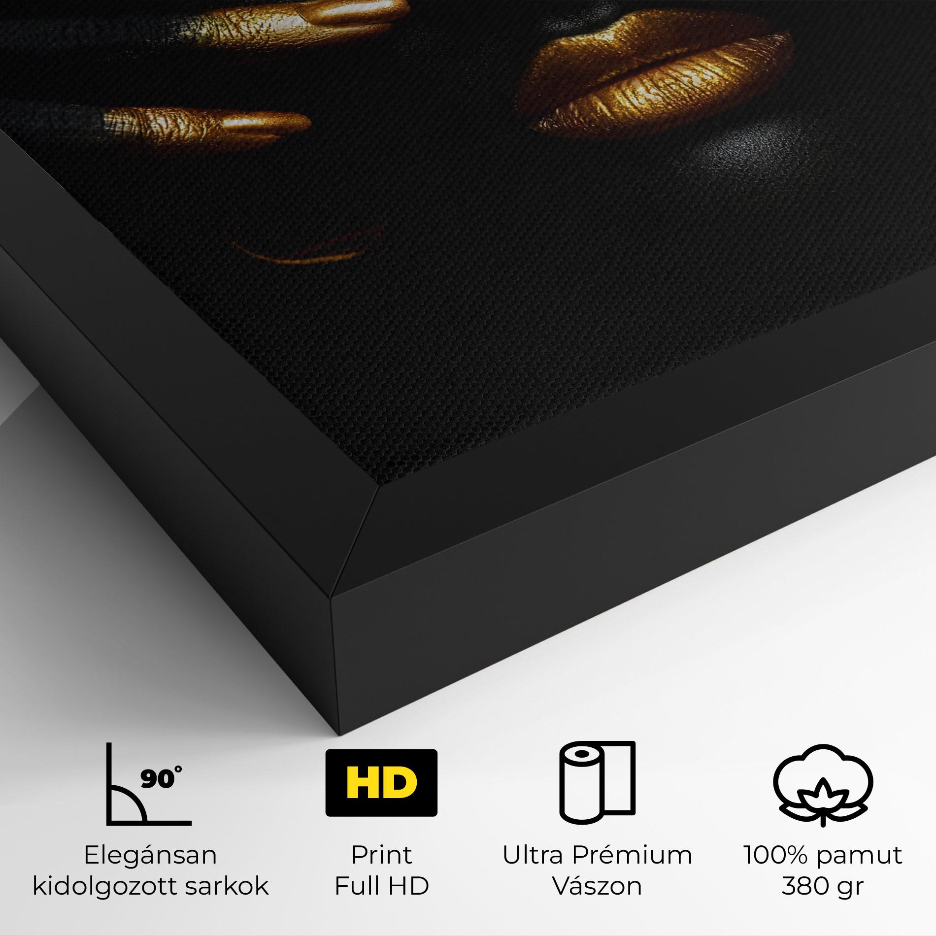 Vászonkép Gold Makeup Fingertips mockup 4