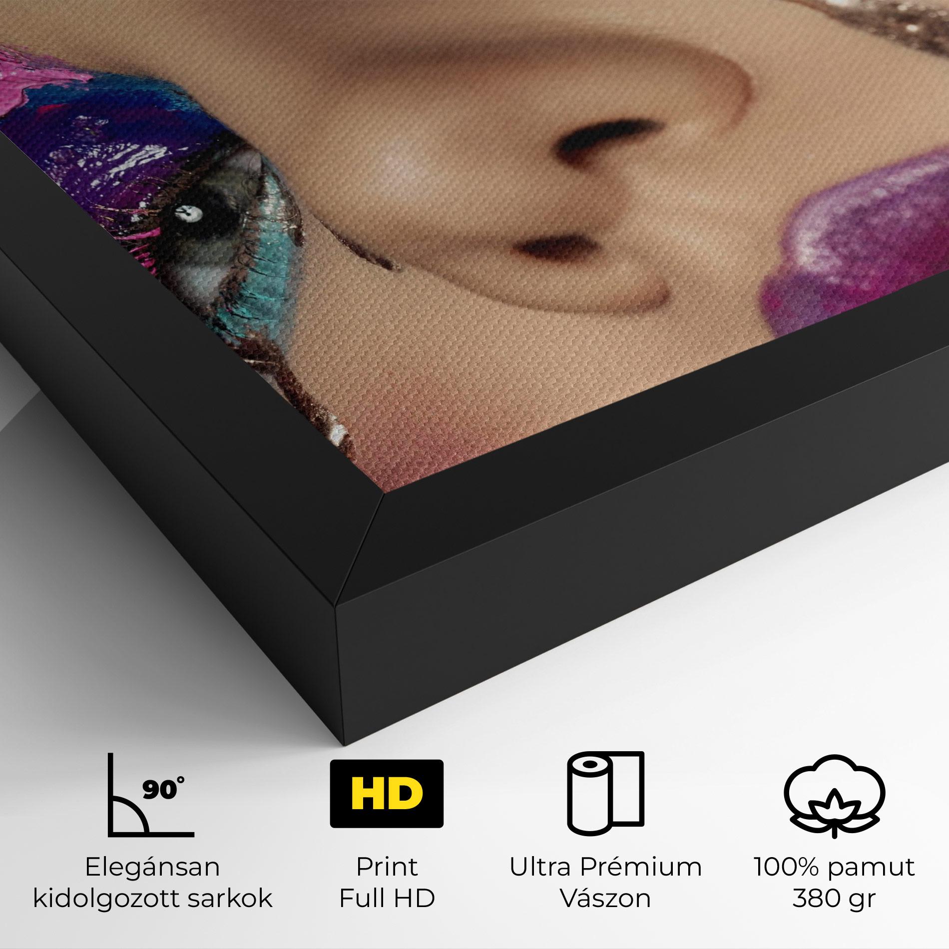 Vászonkép Pretty Pink Eyelashes mockup 4