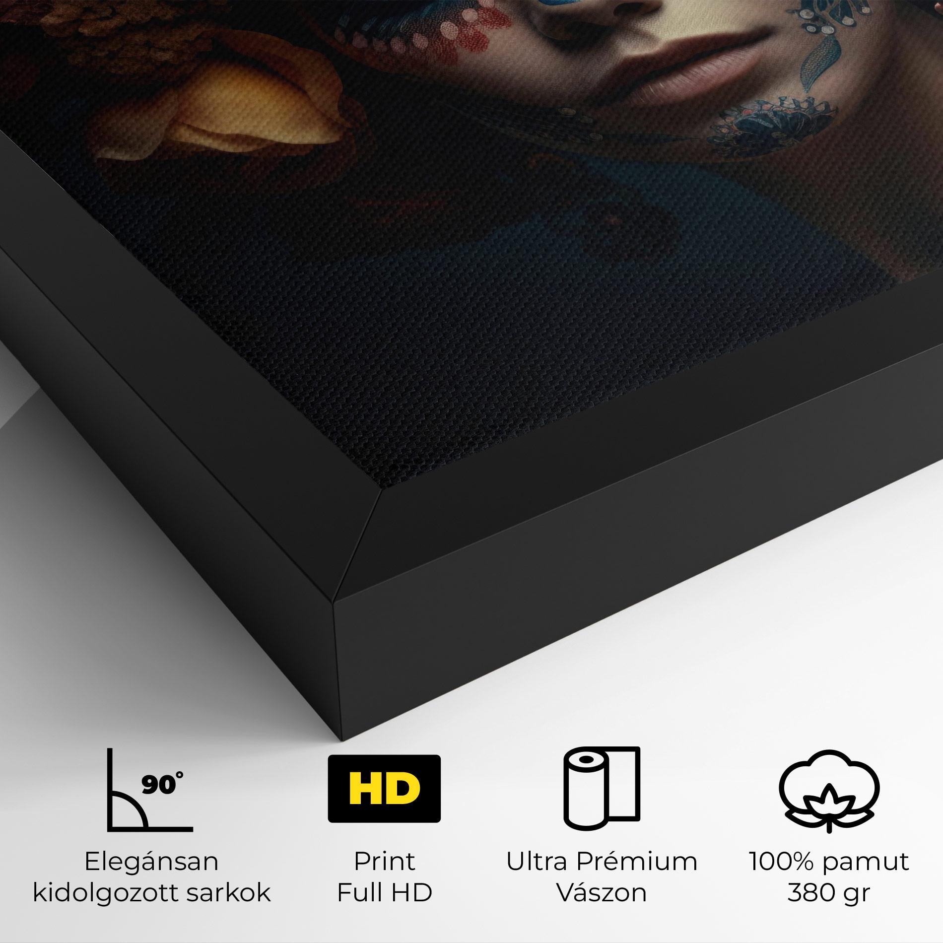 Vászonkép Skull Makeup mockup 4