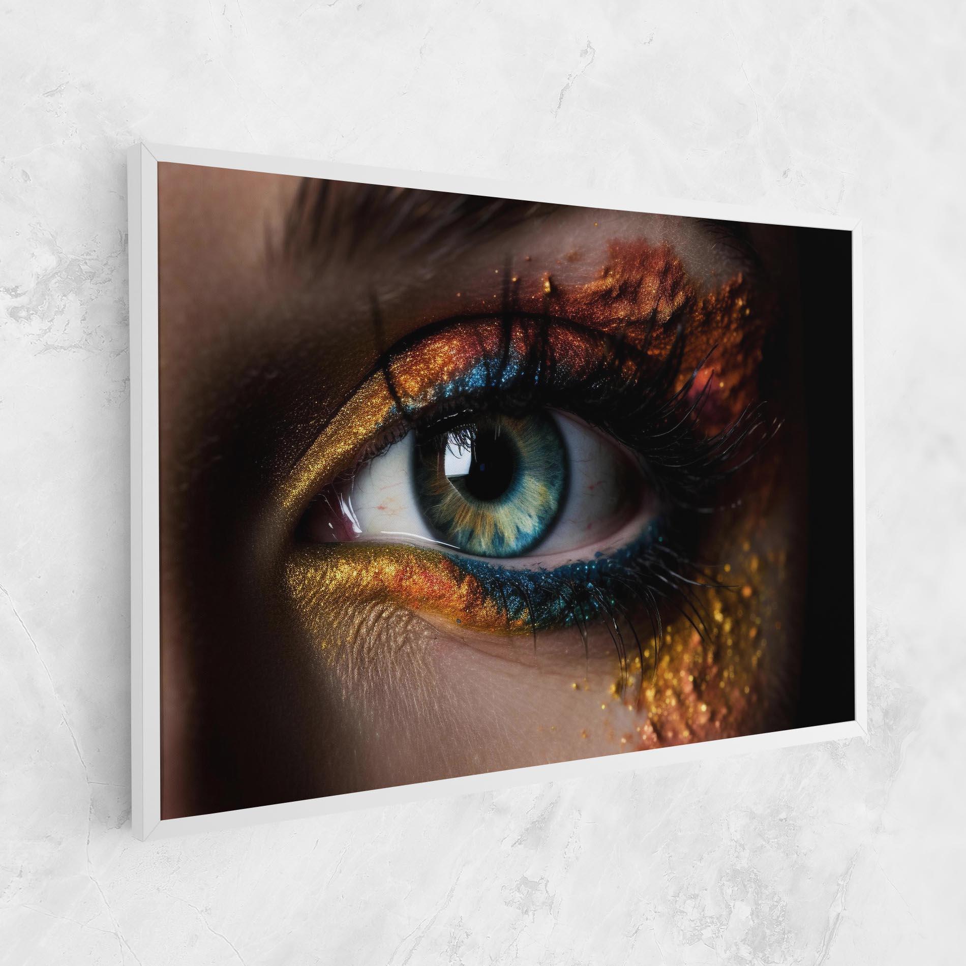 Vászonkép Blue Green Eye Makeup mockup 1