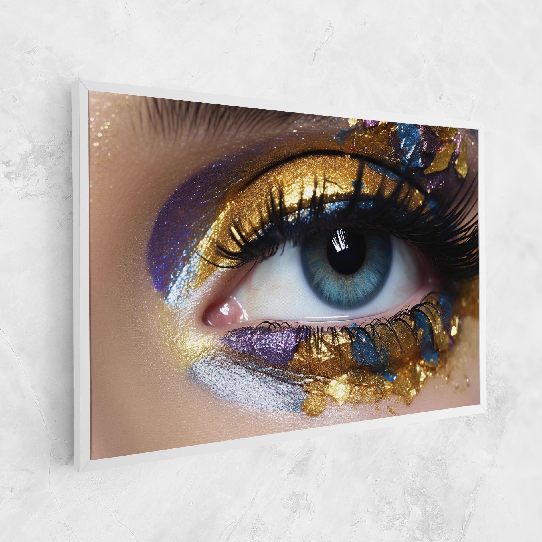 Vászonkép Golden Purple Make Up mockup 1