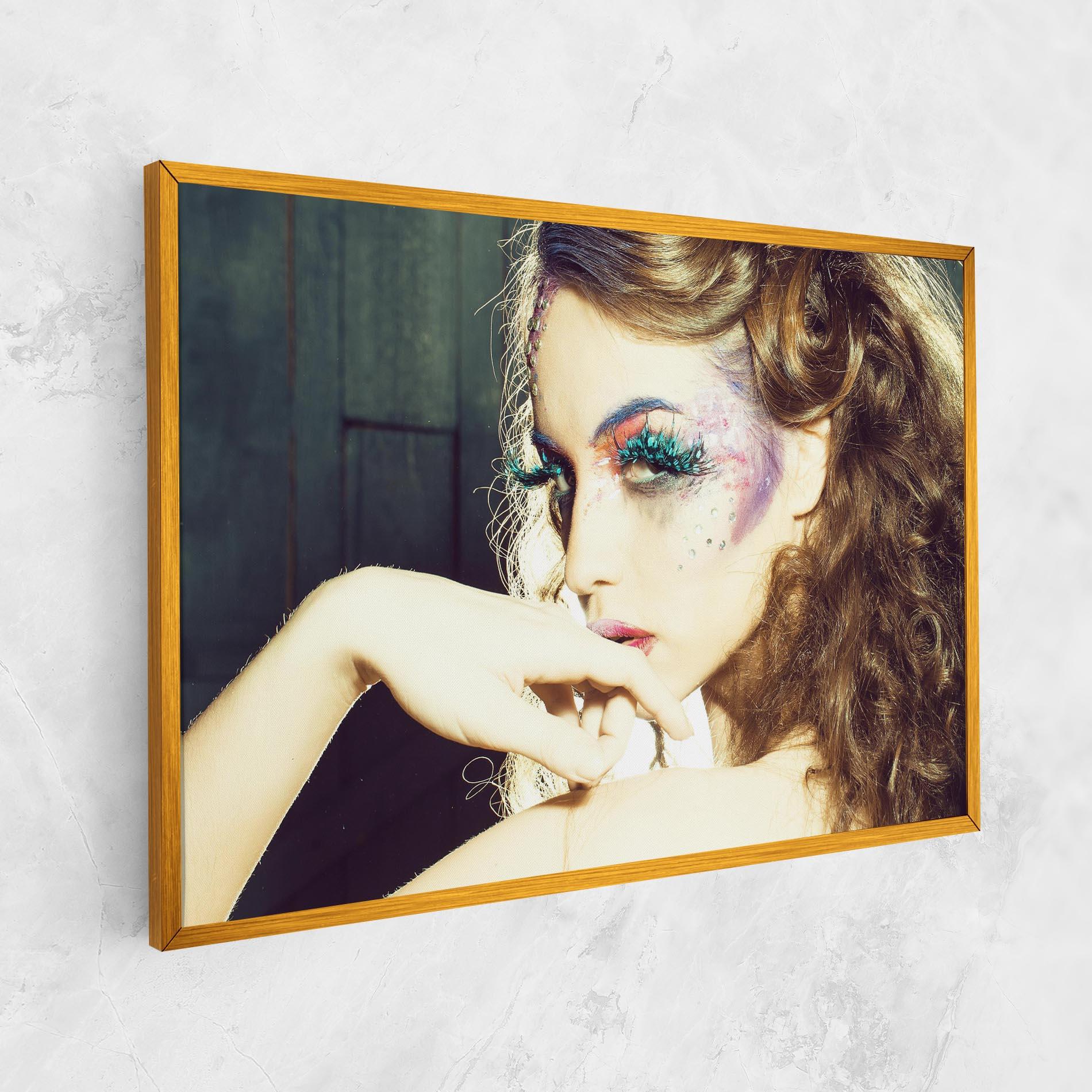 Vászonkép False Feather Eyelashes mockup 1