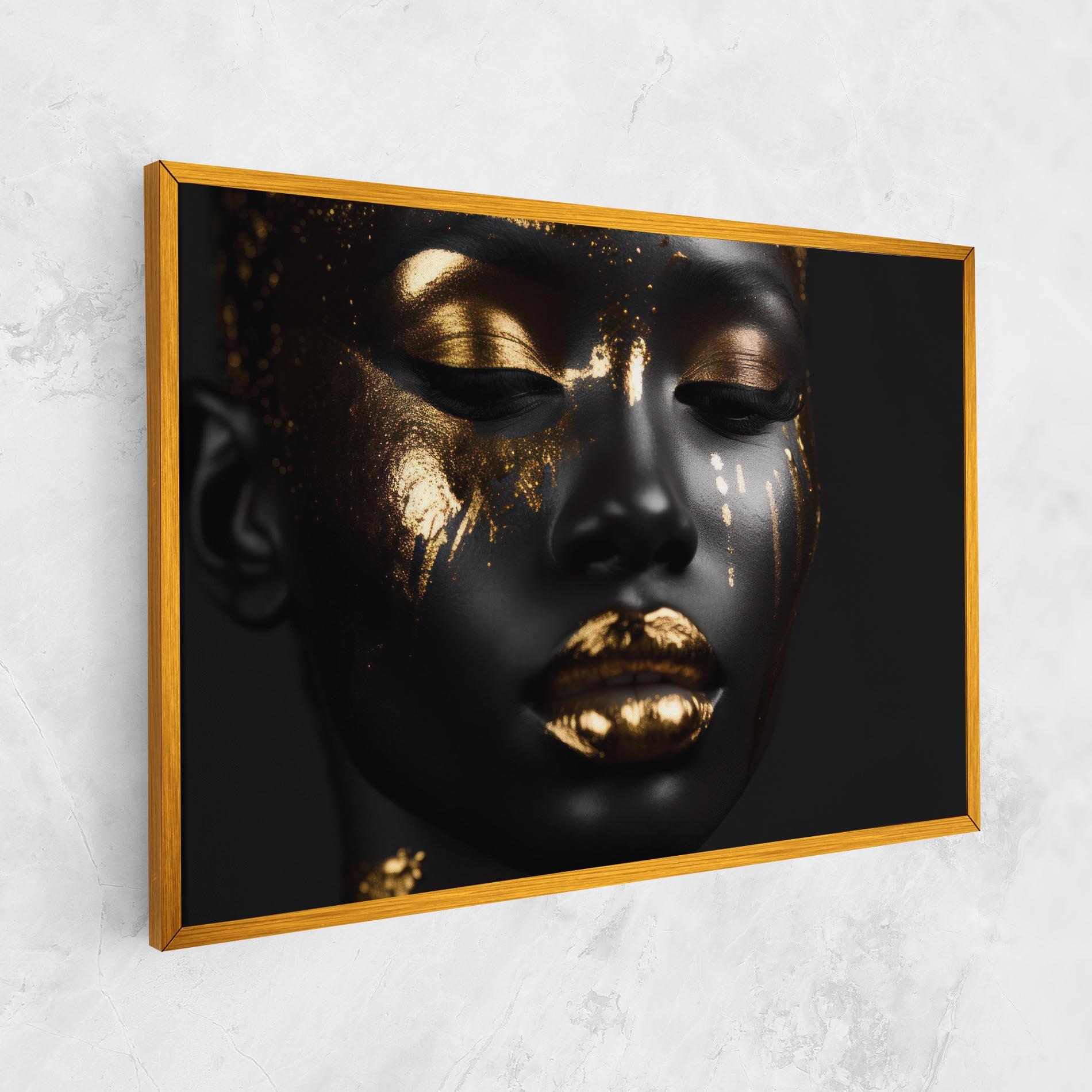 Vászonkép Gold Eyes Makeup mockup 1