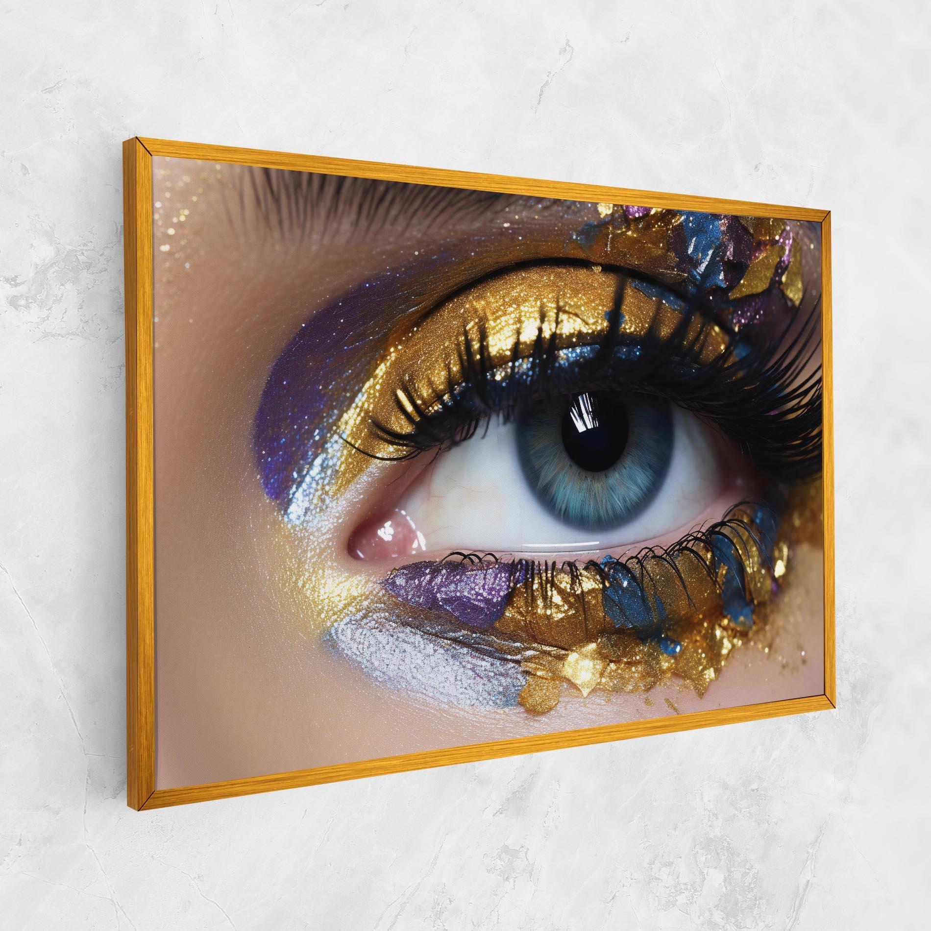 Vászonkép Golden Purple Make Up mockup 1