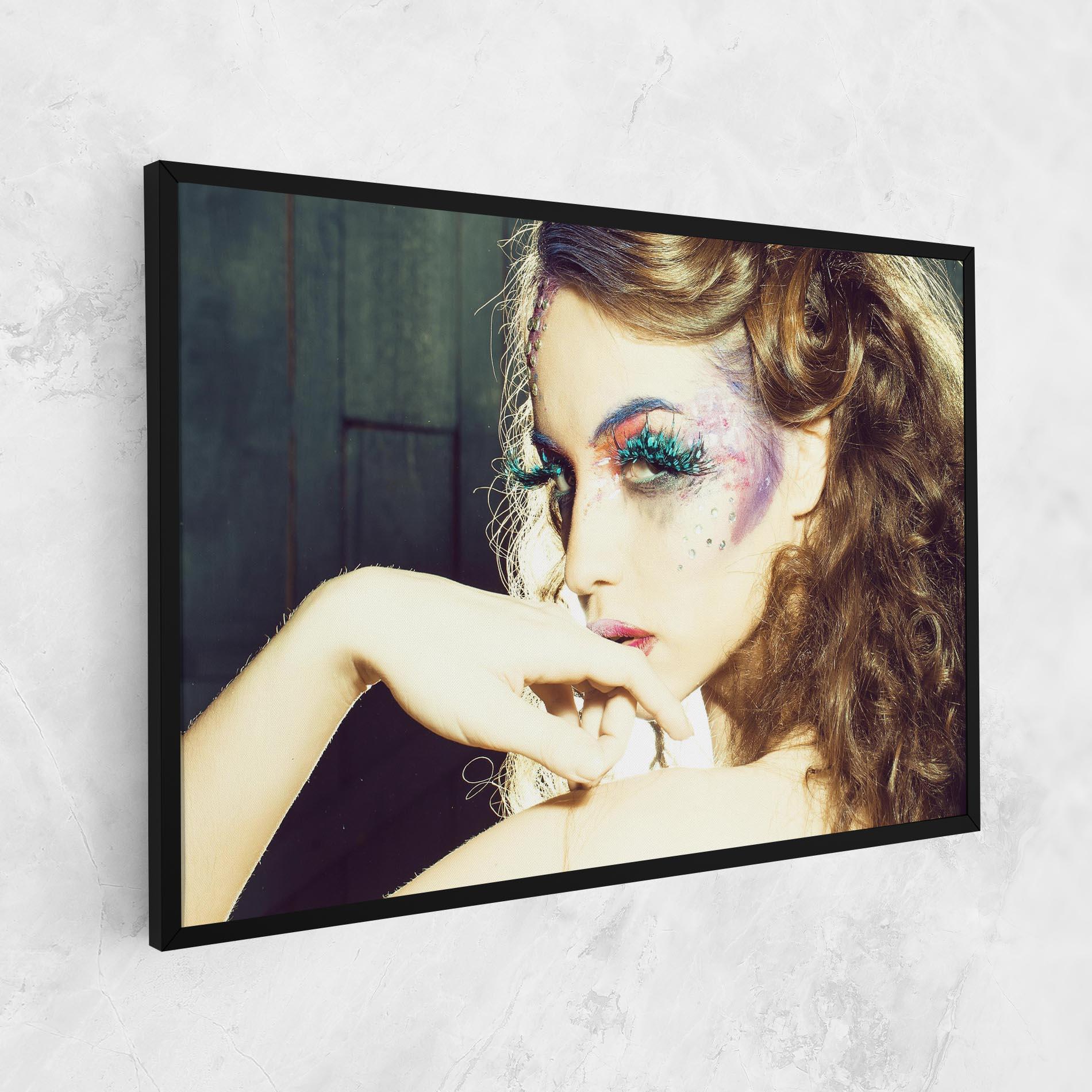 Vászonkép False Feather Eyelashes mockup 1