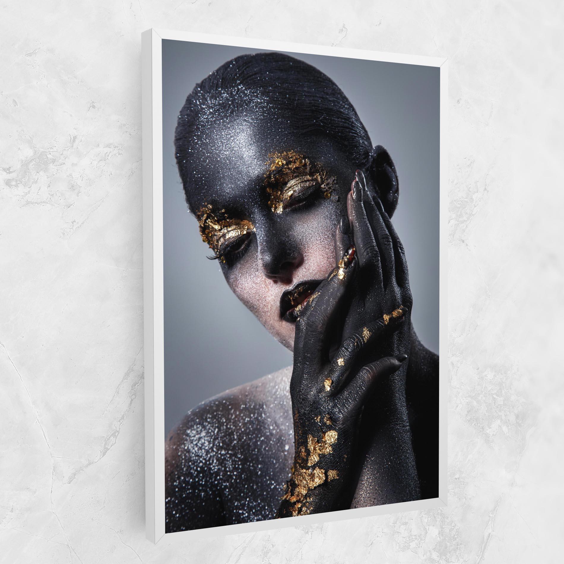 Vászonkép Black Artistic Makeup mockup 1