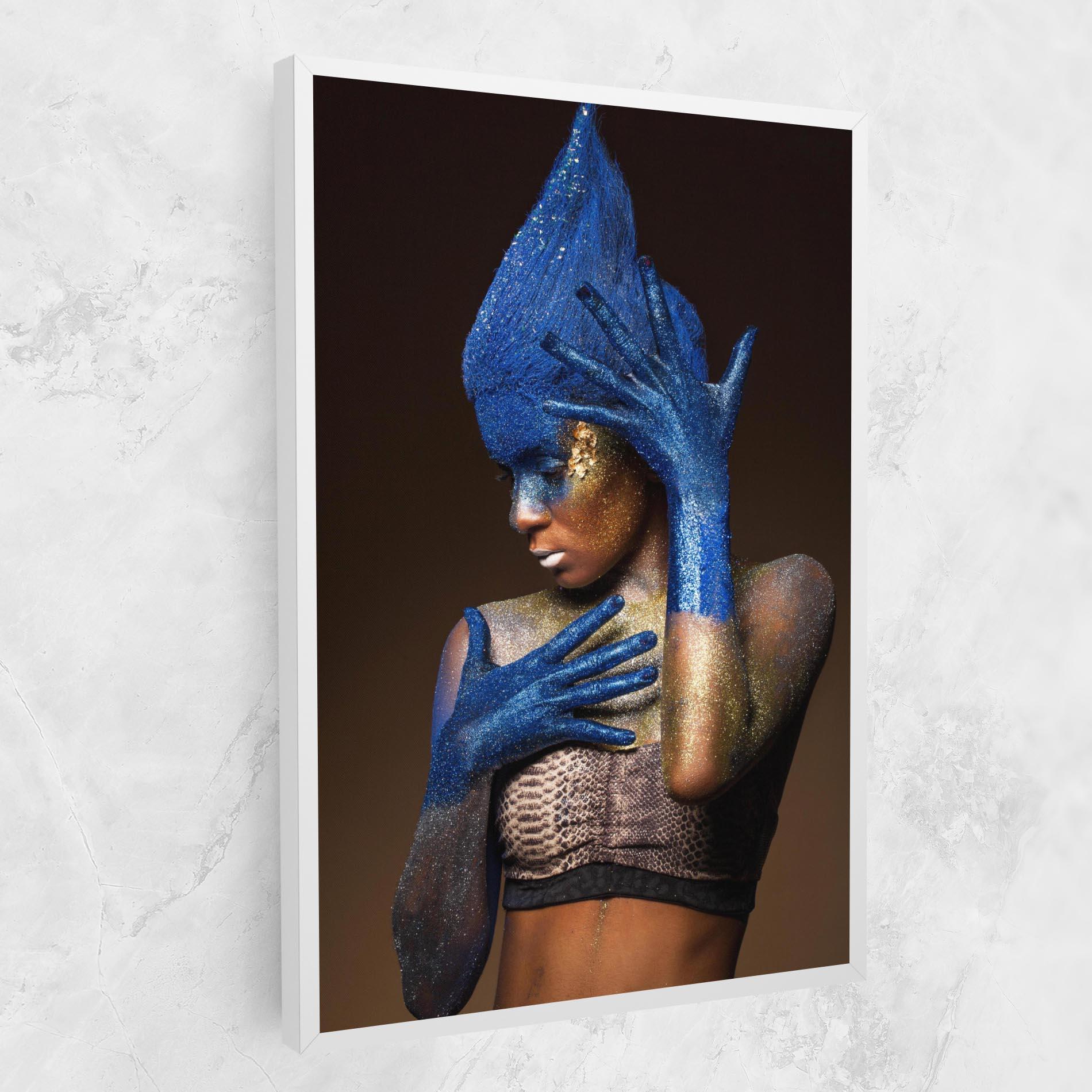 Vászonkép Blue Hands Makeup mockup 1