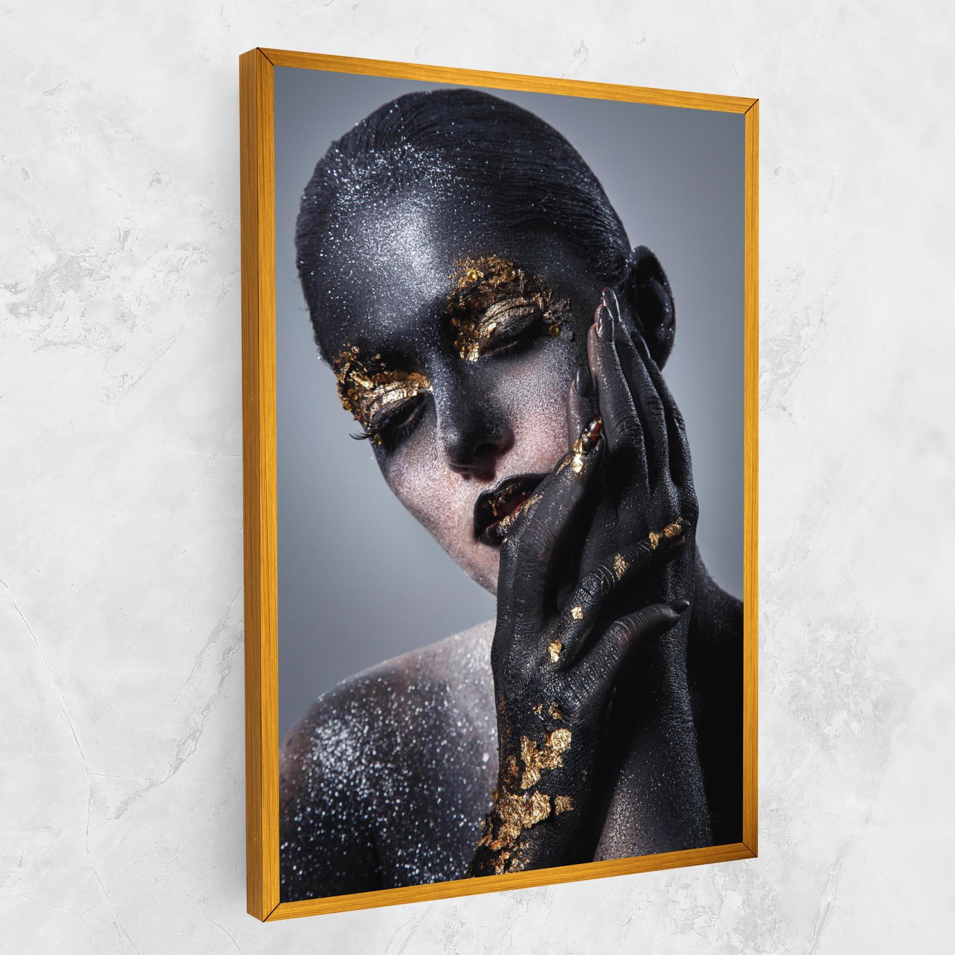 Vászonkép Black Artistic Makeup mockup 1