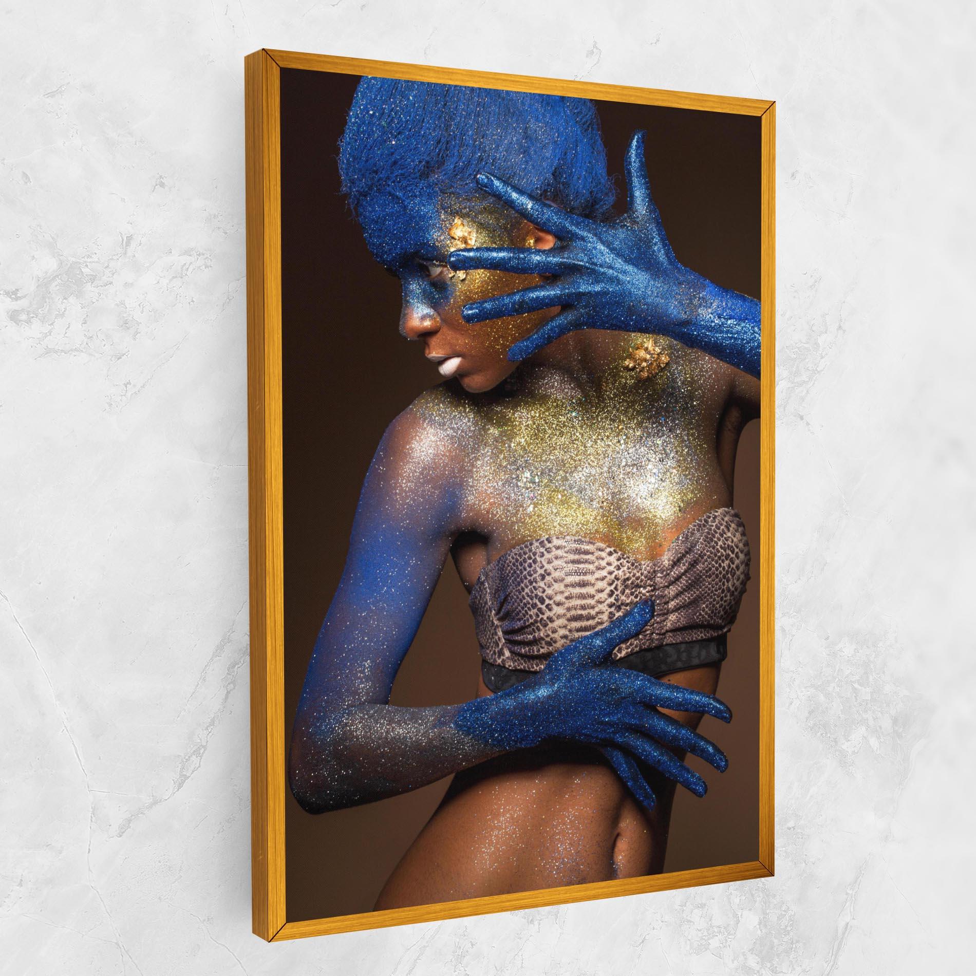 Vászonkép Blue Hair Make Up mockup 1