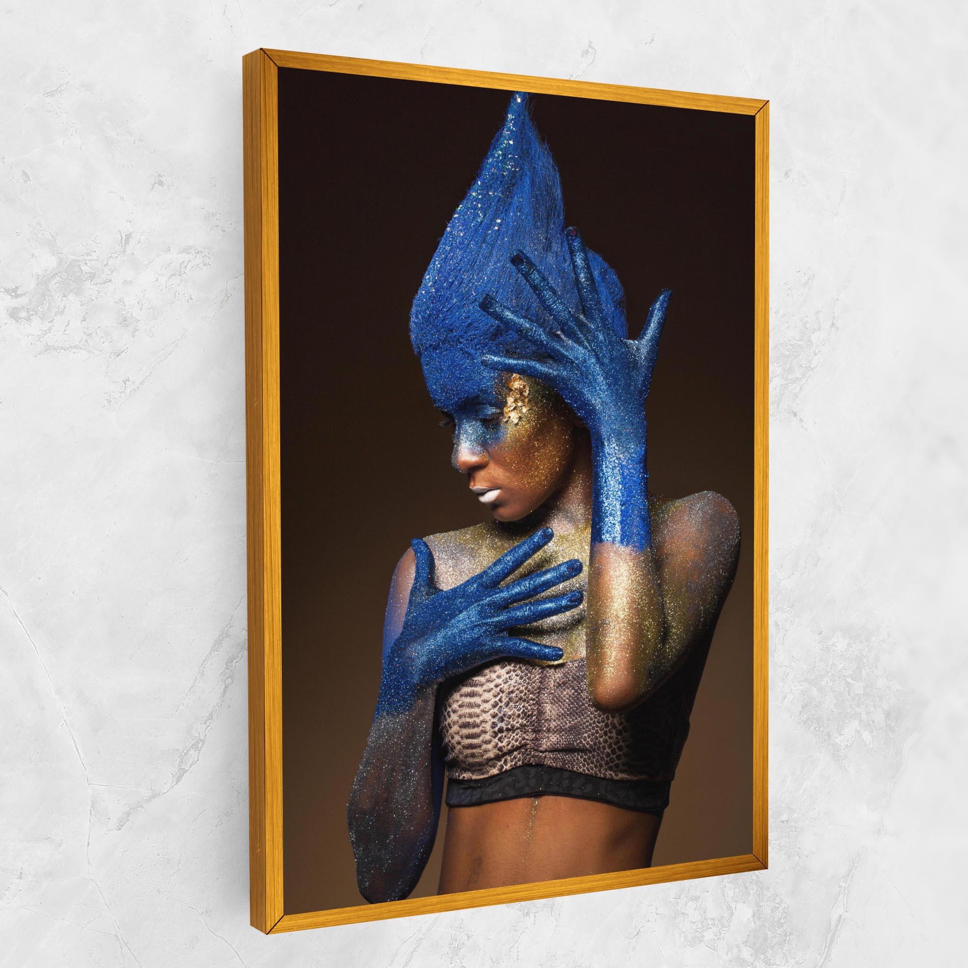 Vászonkép Blue Hands Makeup mockup 1