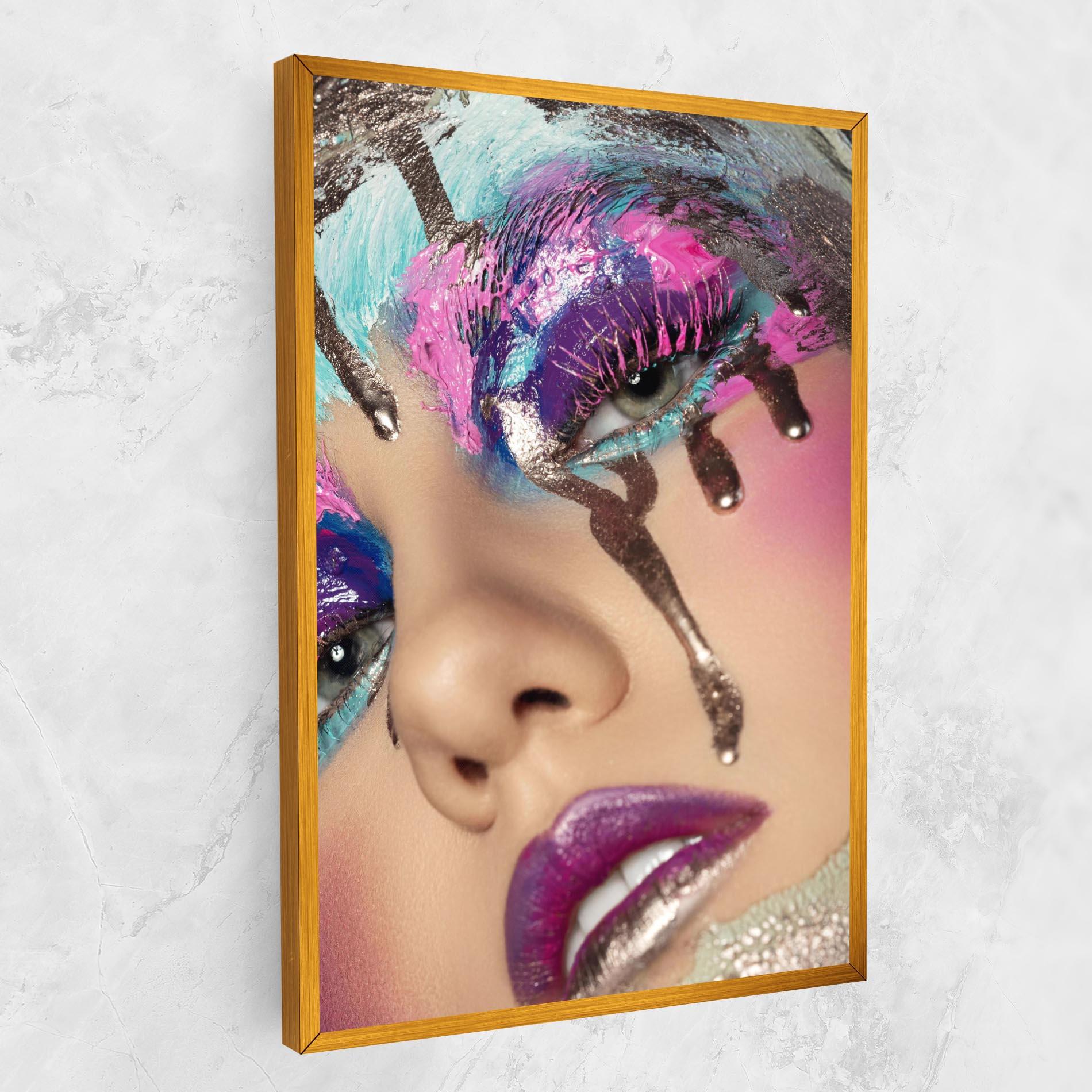 Vászonkép Pretty Pink Eyelashes mockup 1