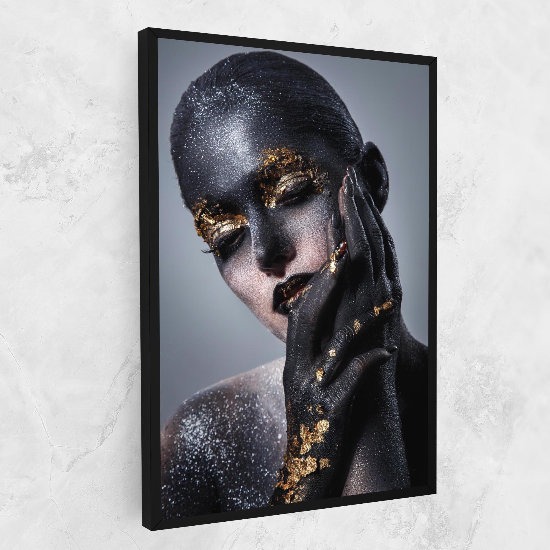 Vászonkép Black Artistic Makeup mockup 1