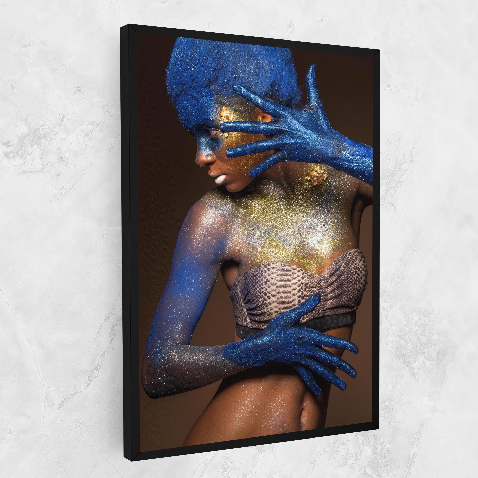 Vászonkép Blue Hair Make Up mockup 1