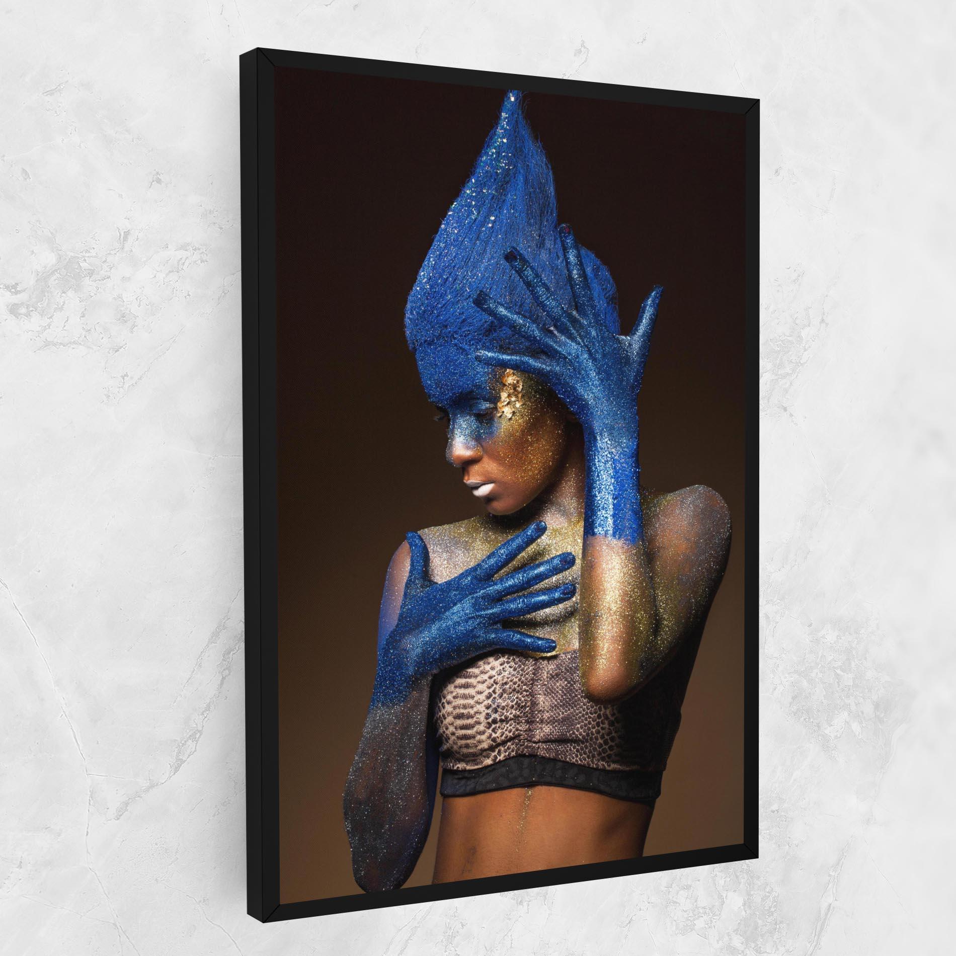 Vászonkép Blue Hands Makeup mockup 1