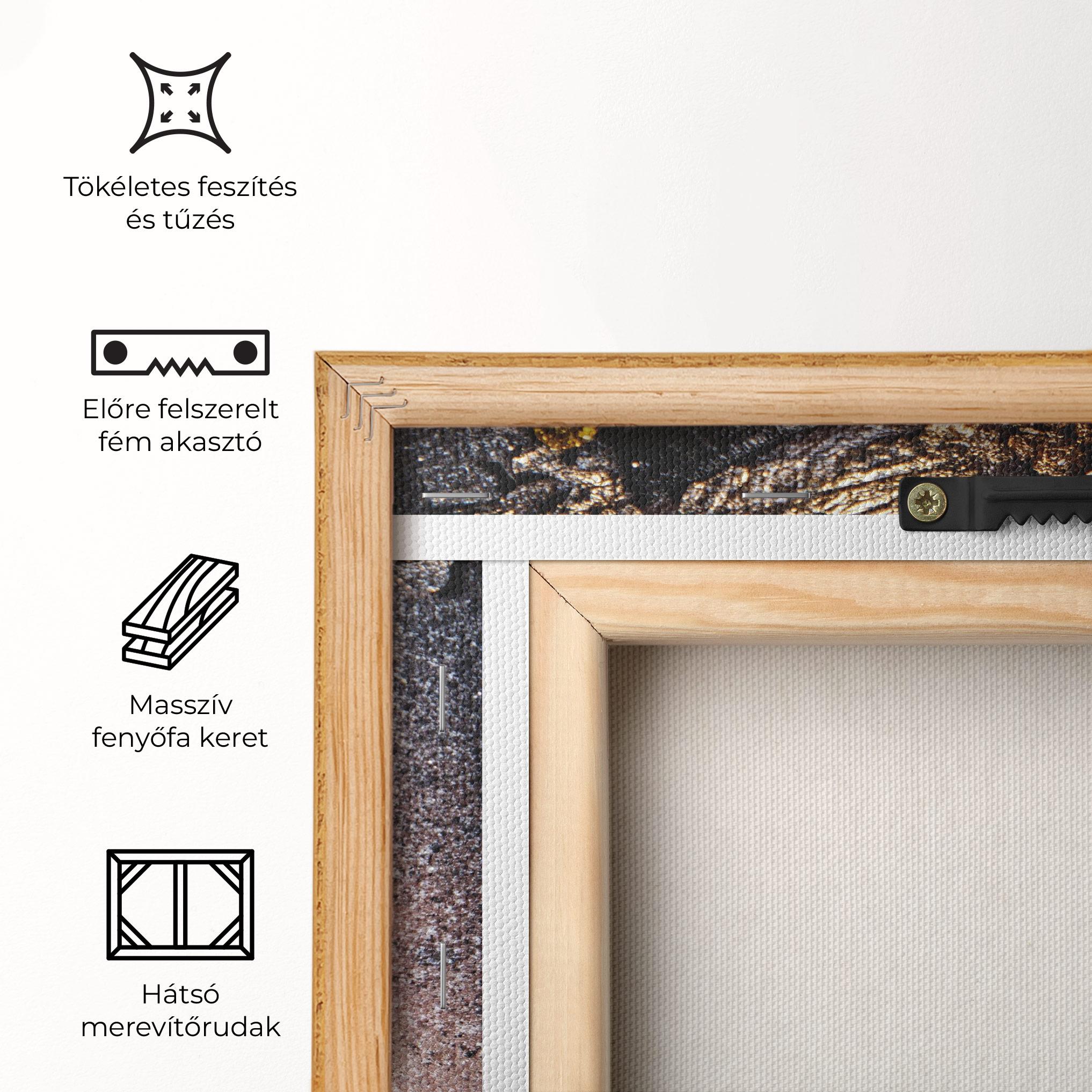 Vászonkép Beautiful Gold Artistic Makeup mockup 5