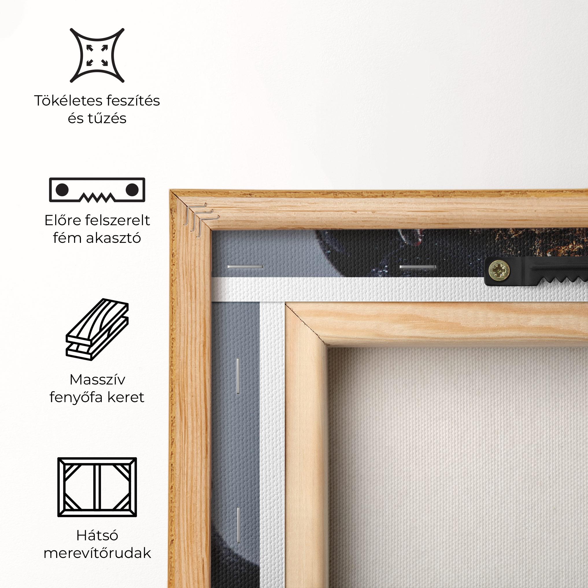 Vászonkép Black Artistic Makeup mockup 5