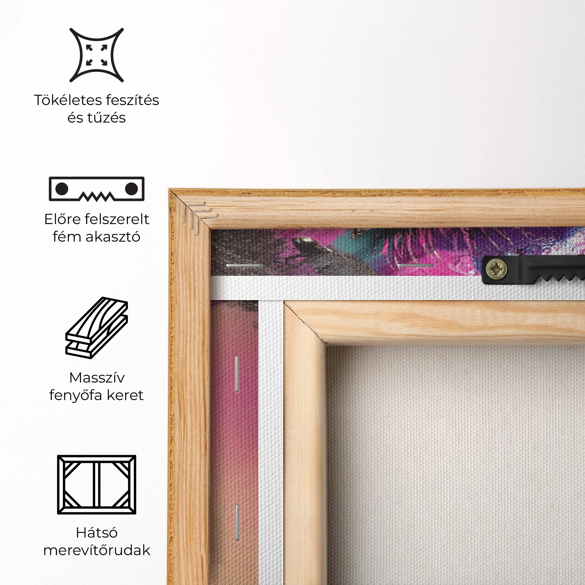 Vászonkép Pretty Pink Eyelashes mockup 5