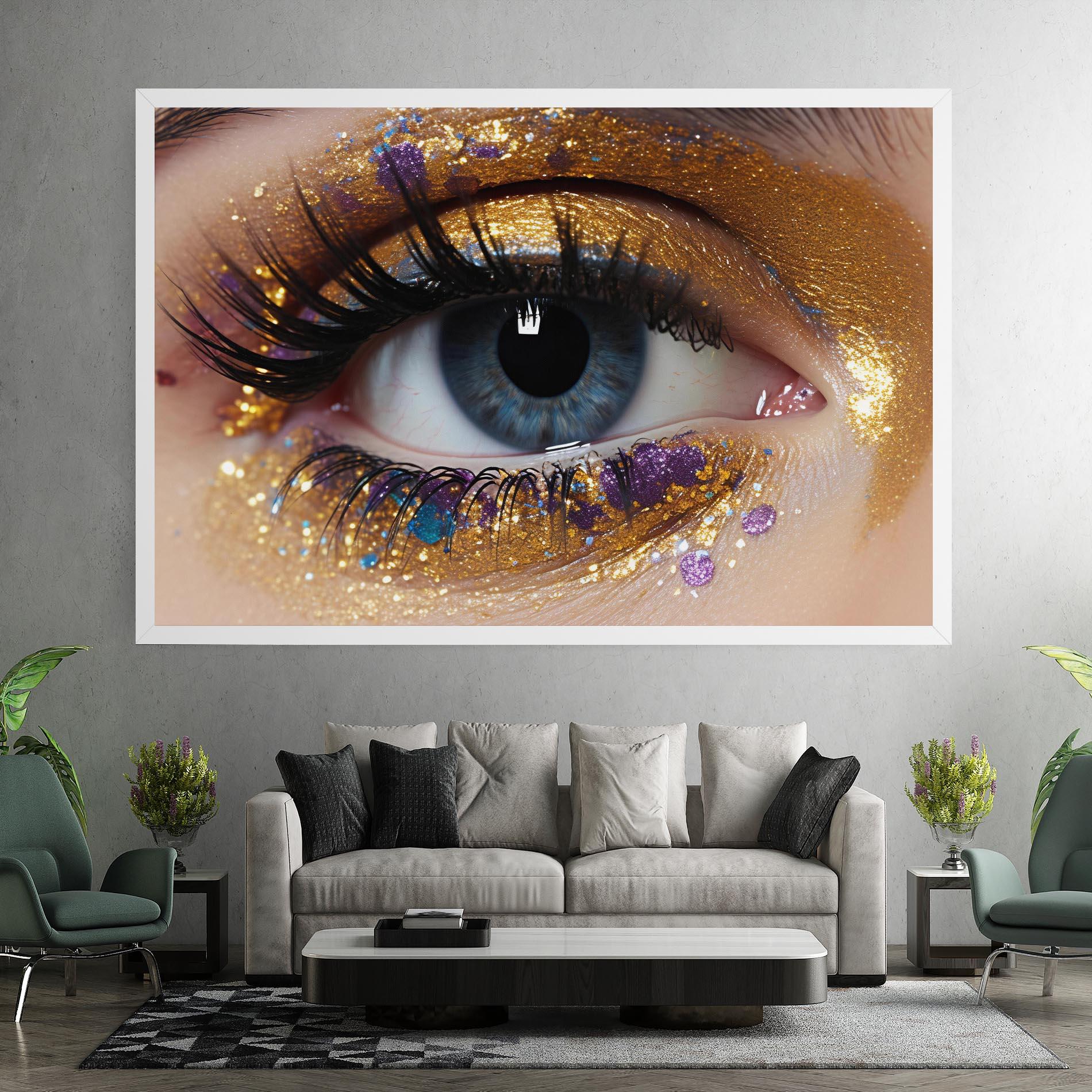 Vászonkép Blue Eye Make Up mockup 7