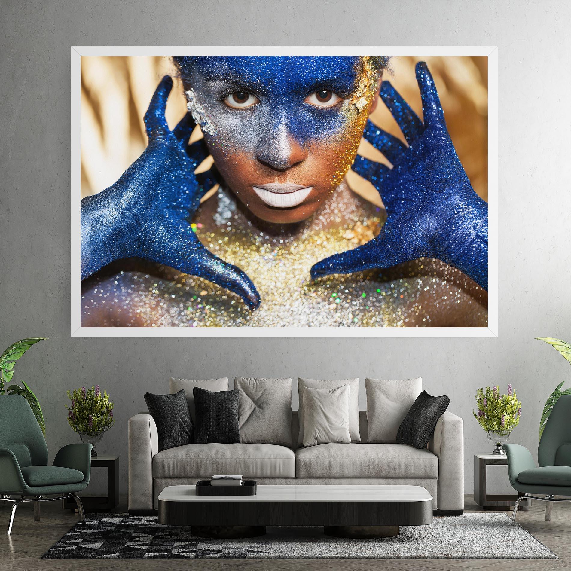 Vászonkép Glue Gold Glitter mockup 7