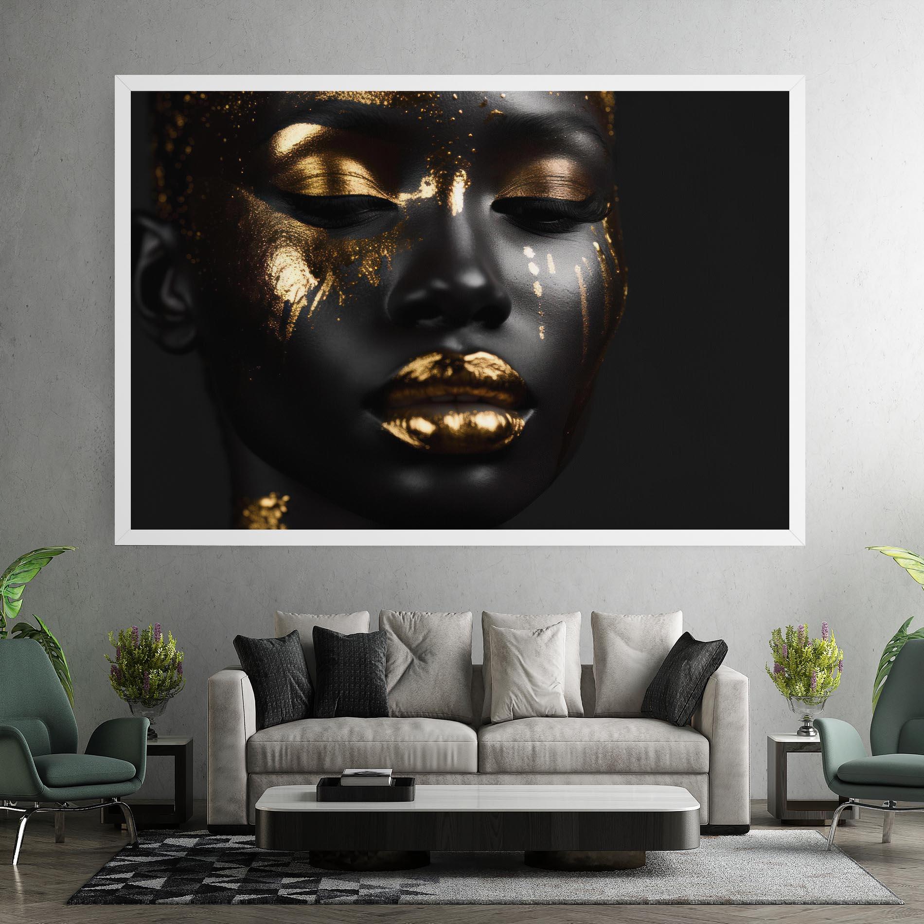 Vászonkép Gold Eyes Makeup mockup 7