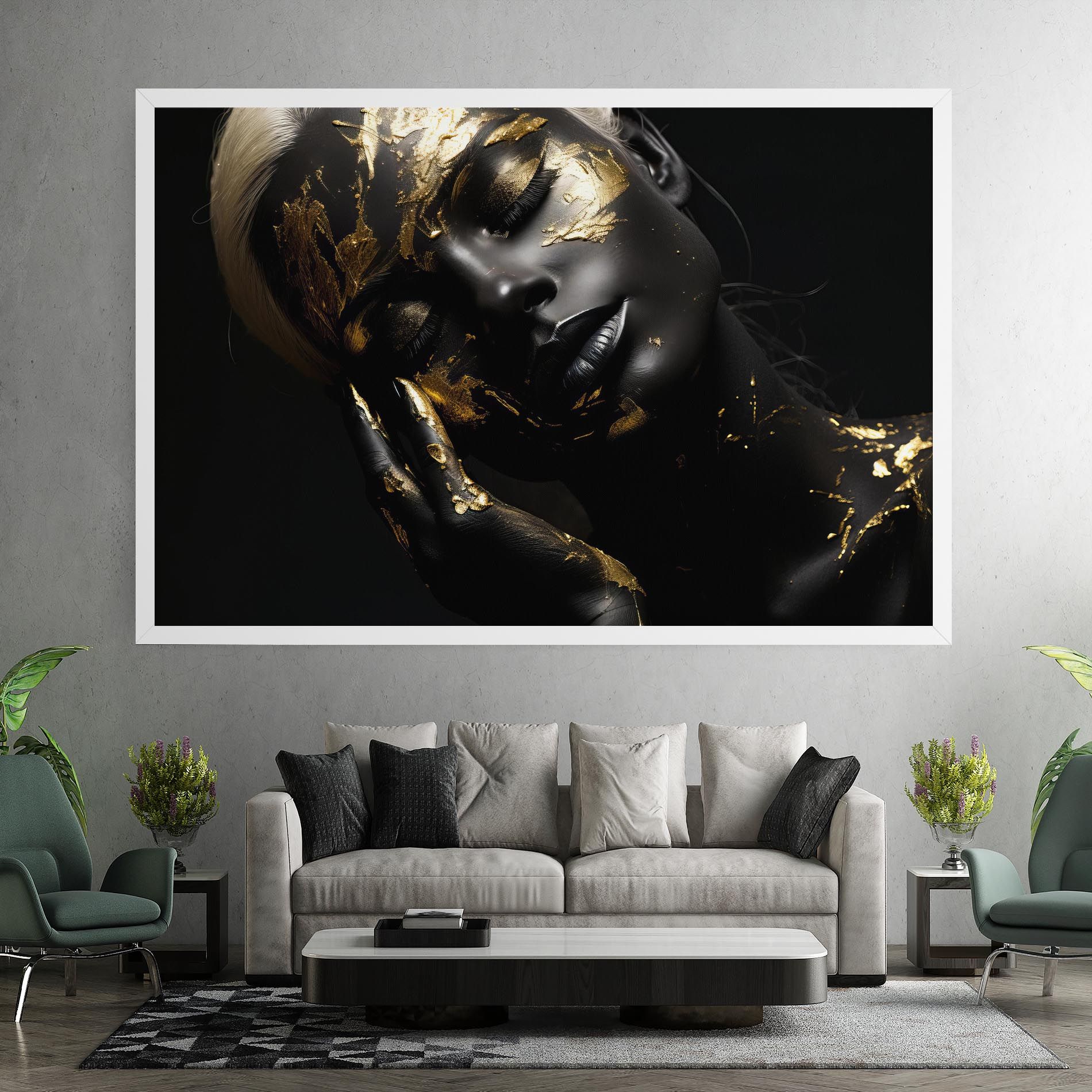 Gold Makeup On Black mockup 7