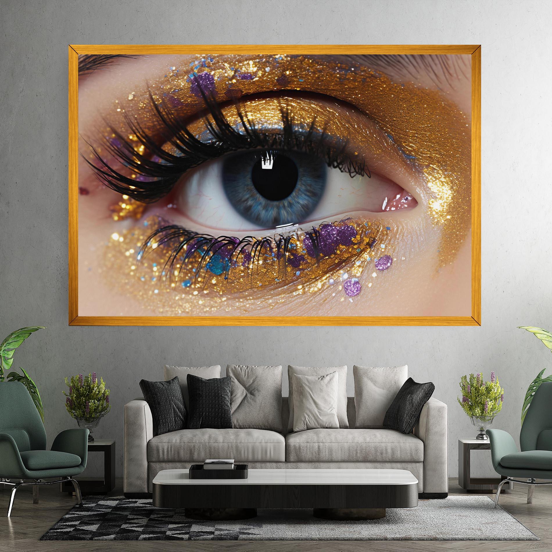 Vászonkép Blue Eye Make Up mockup 7