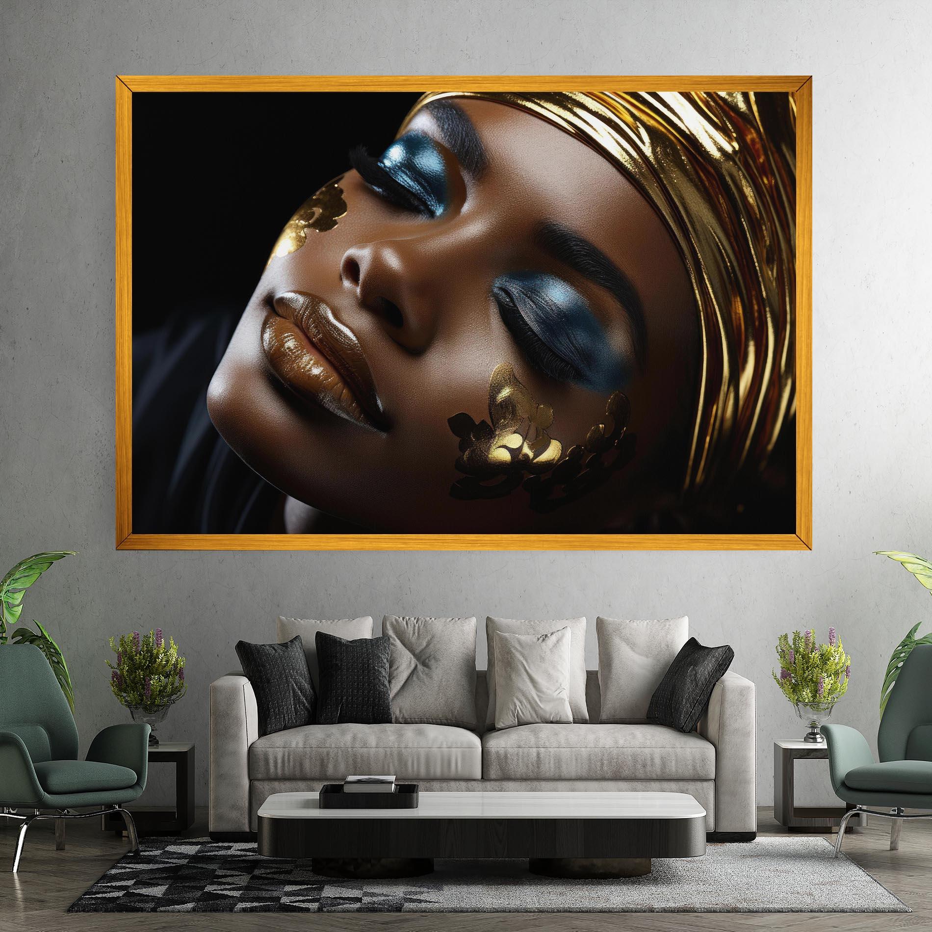 Vászonkép Dark Blue Makeup mockup 7