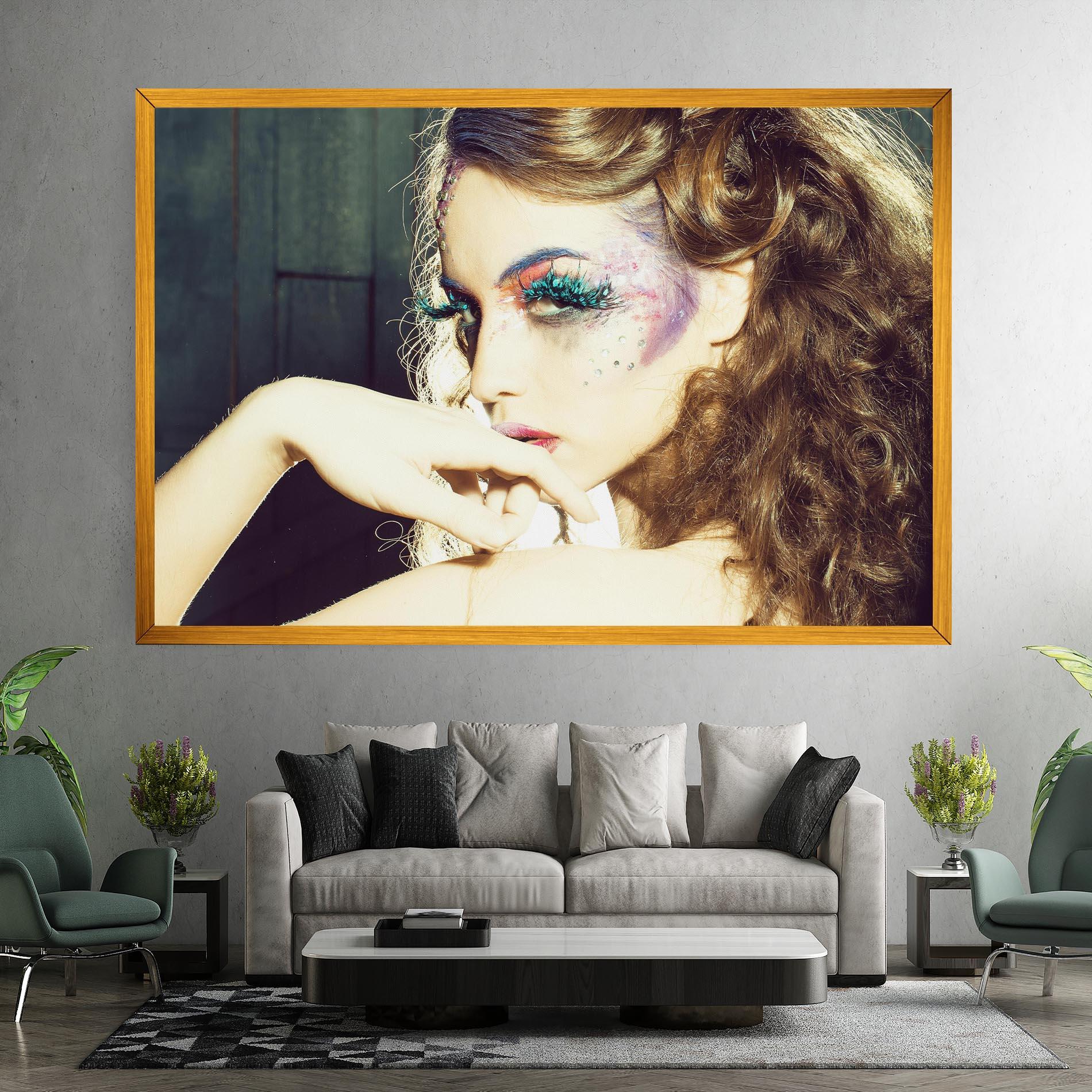 Vászonkép False Feather Eyelashes mockup 7