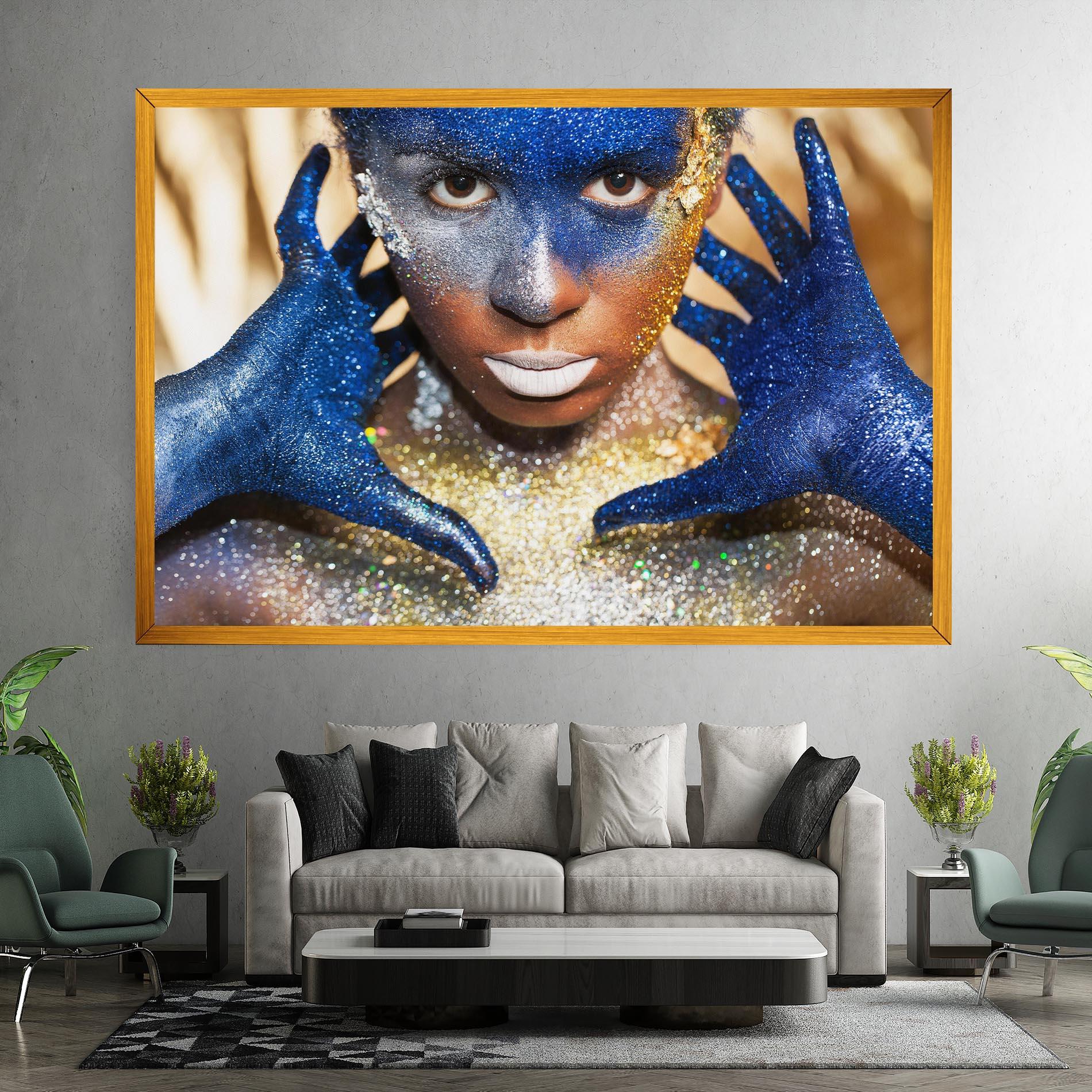 Vászonkép Glue Gold Glitter mockup 7