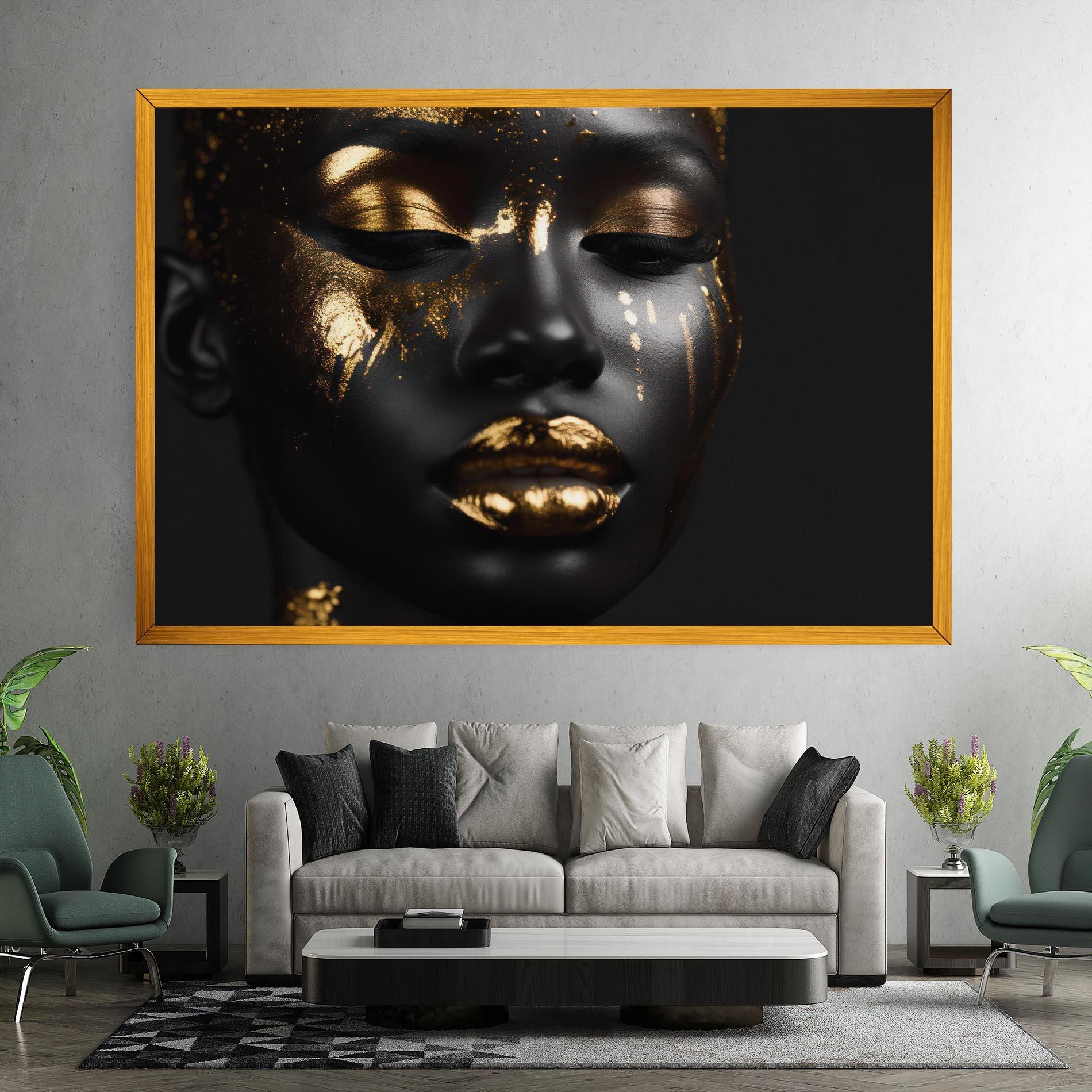 Vászonkép Gold Eyes Makeup mockup 7