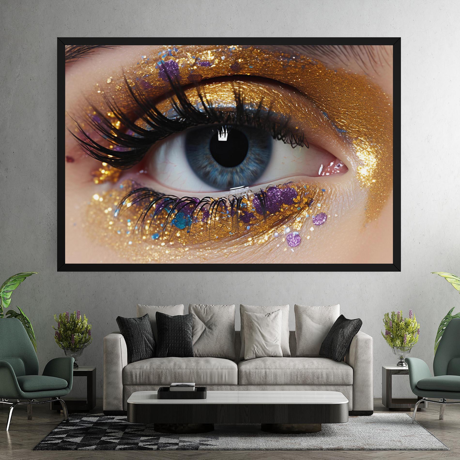 Vászonkép Blue Eye Make Up mockup 7