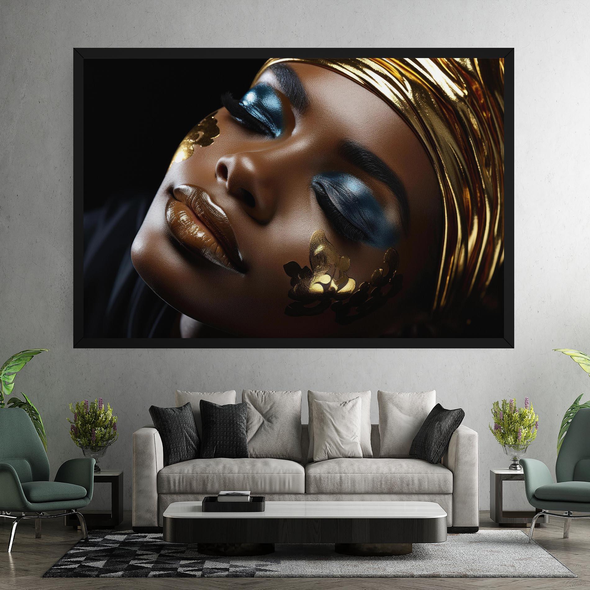 Vászonkép Dark Blue Makeup mockup 7