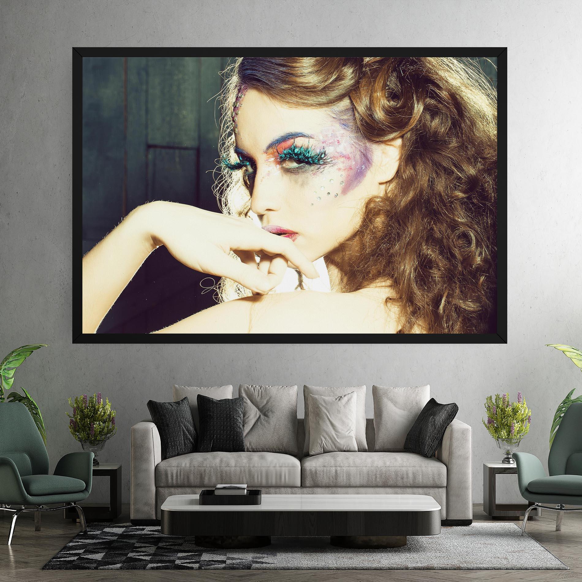 Vászonkép False Feather Eyelashes mockup 7