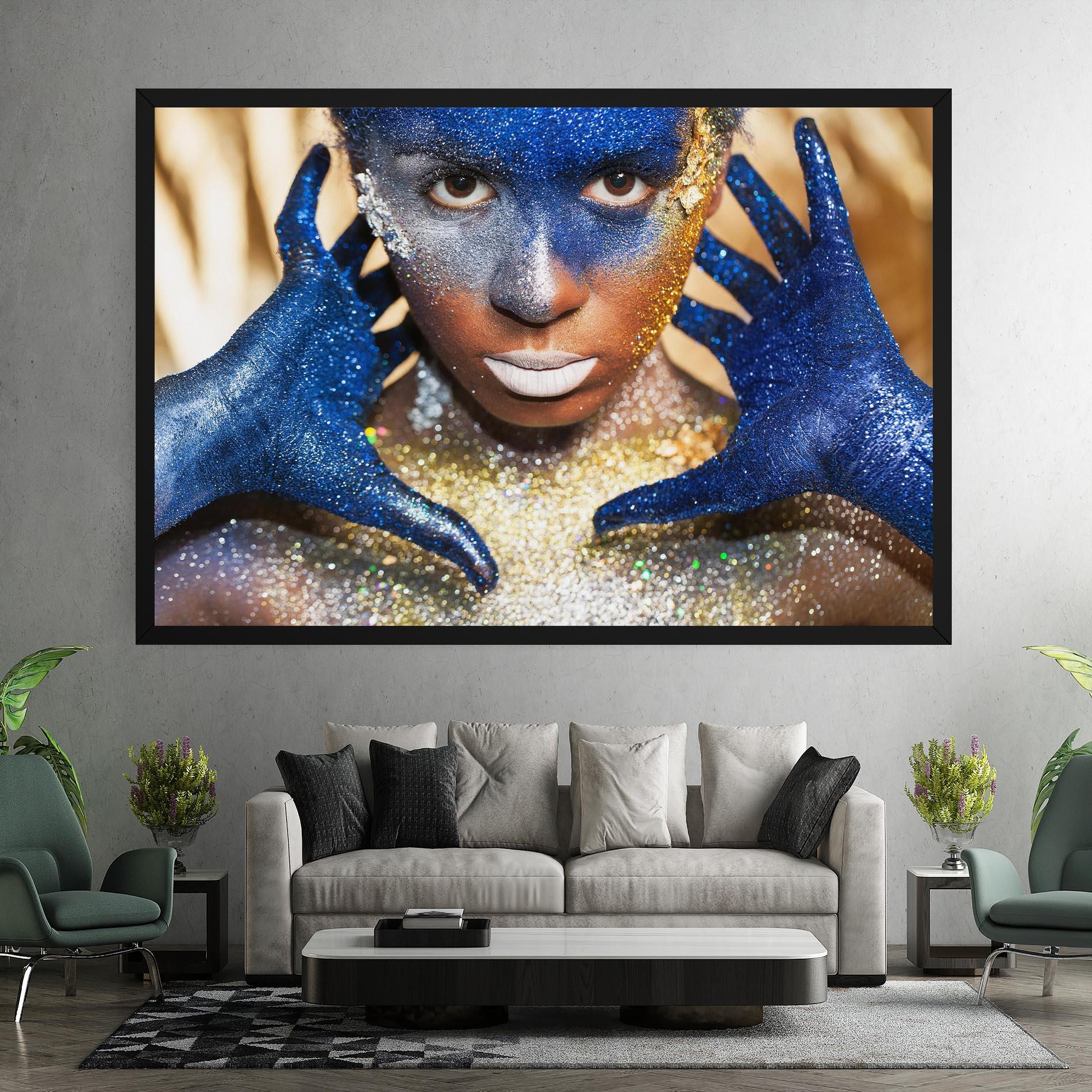 Vászonkép Glue Gold Glitter mockup 7