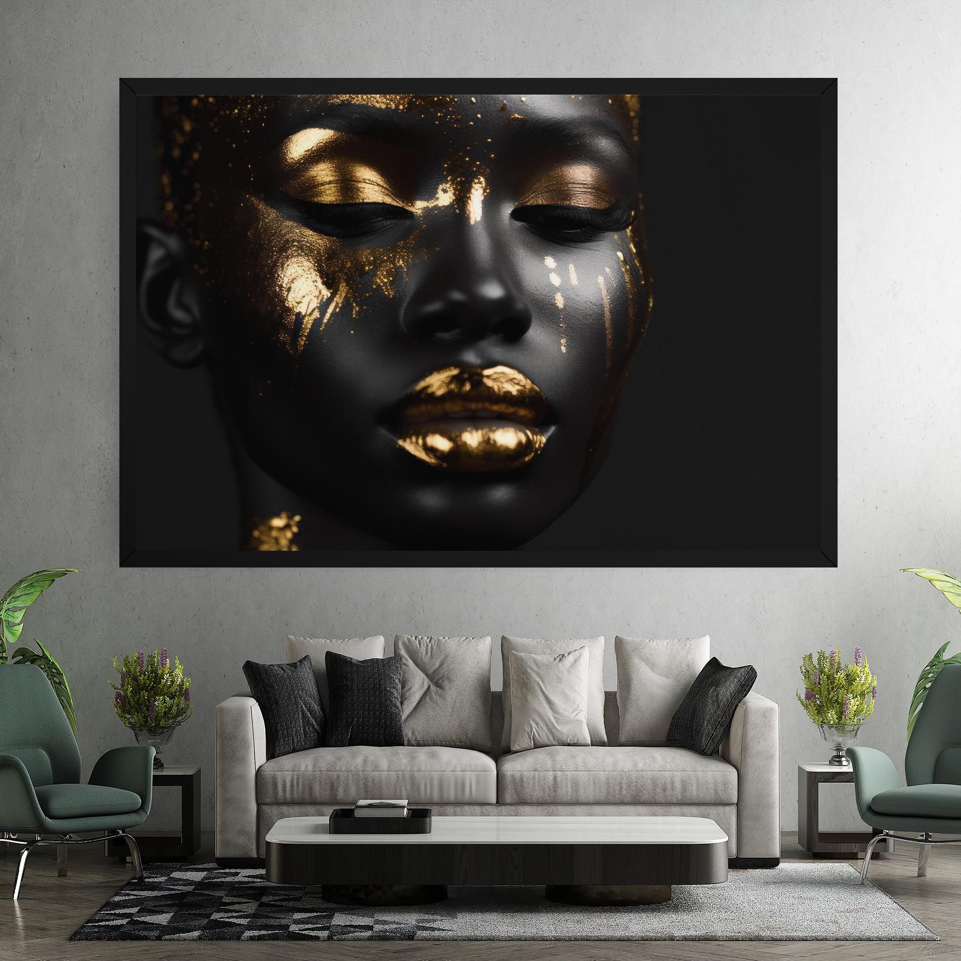 Gold Eyes Makeup mockup 7