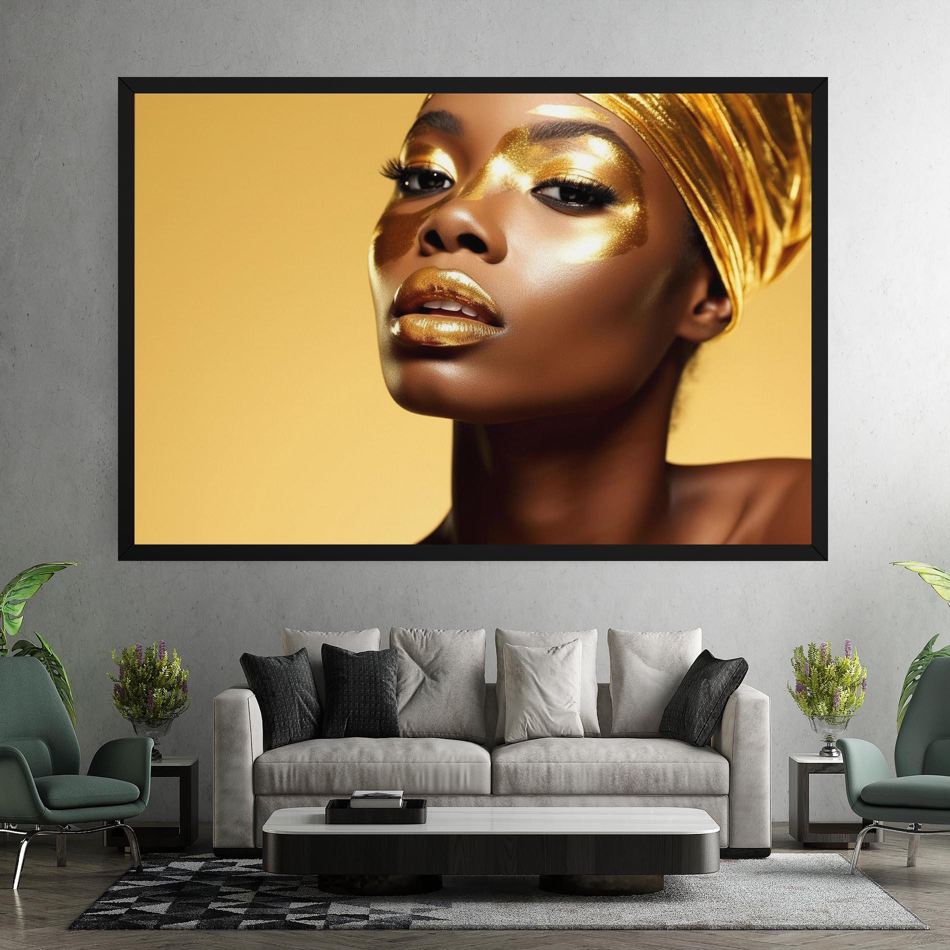 Vászonkép Gold Headdress mockup 7