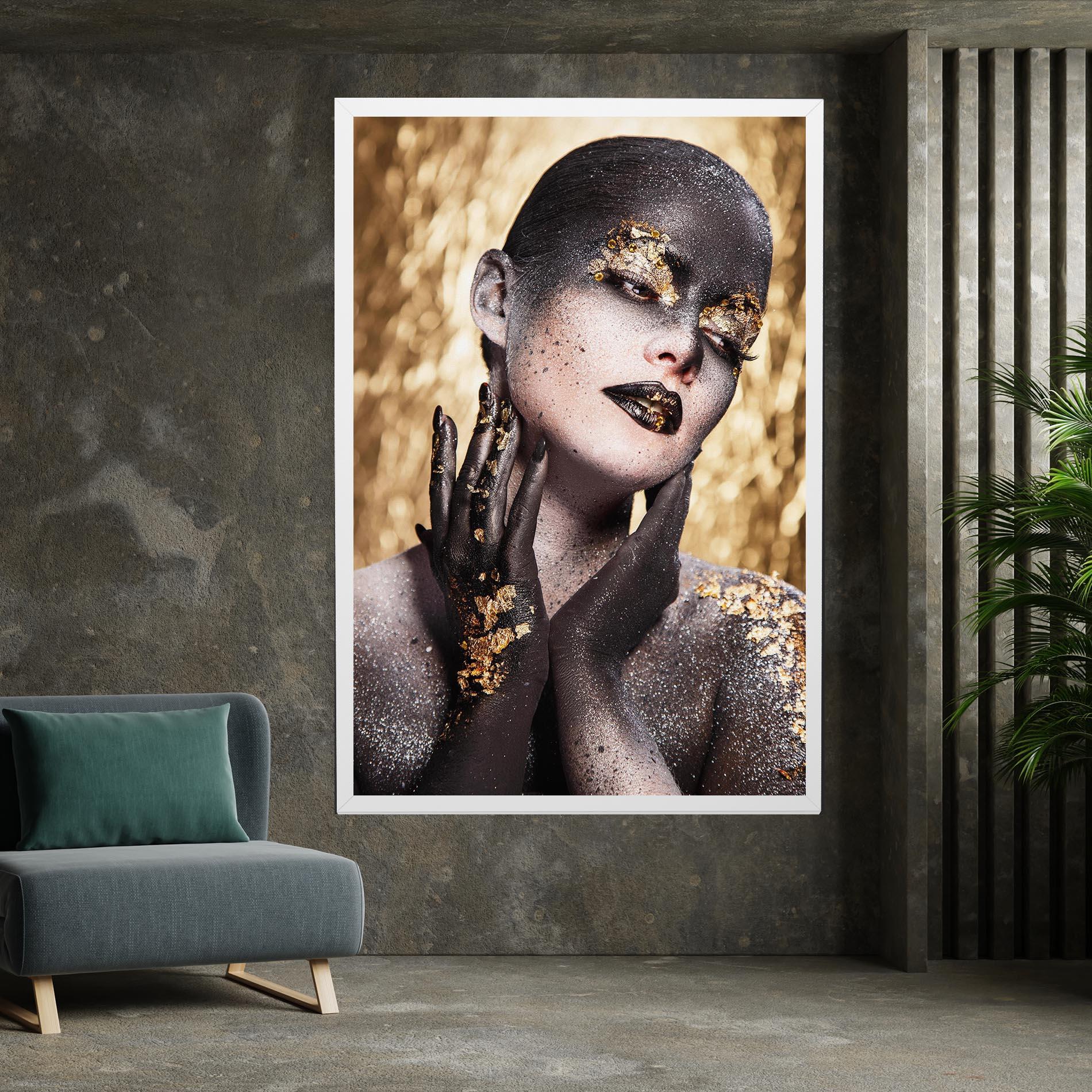 Vászonkép Artistic Glitter Makeup mockup 7