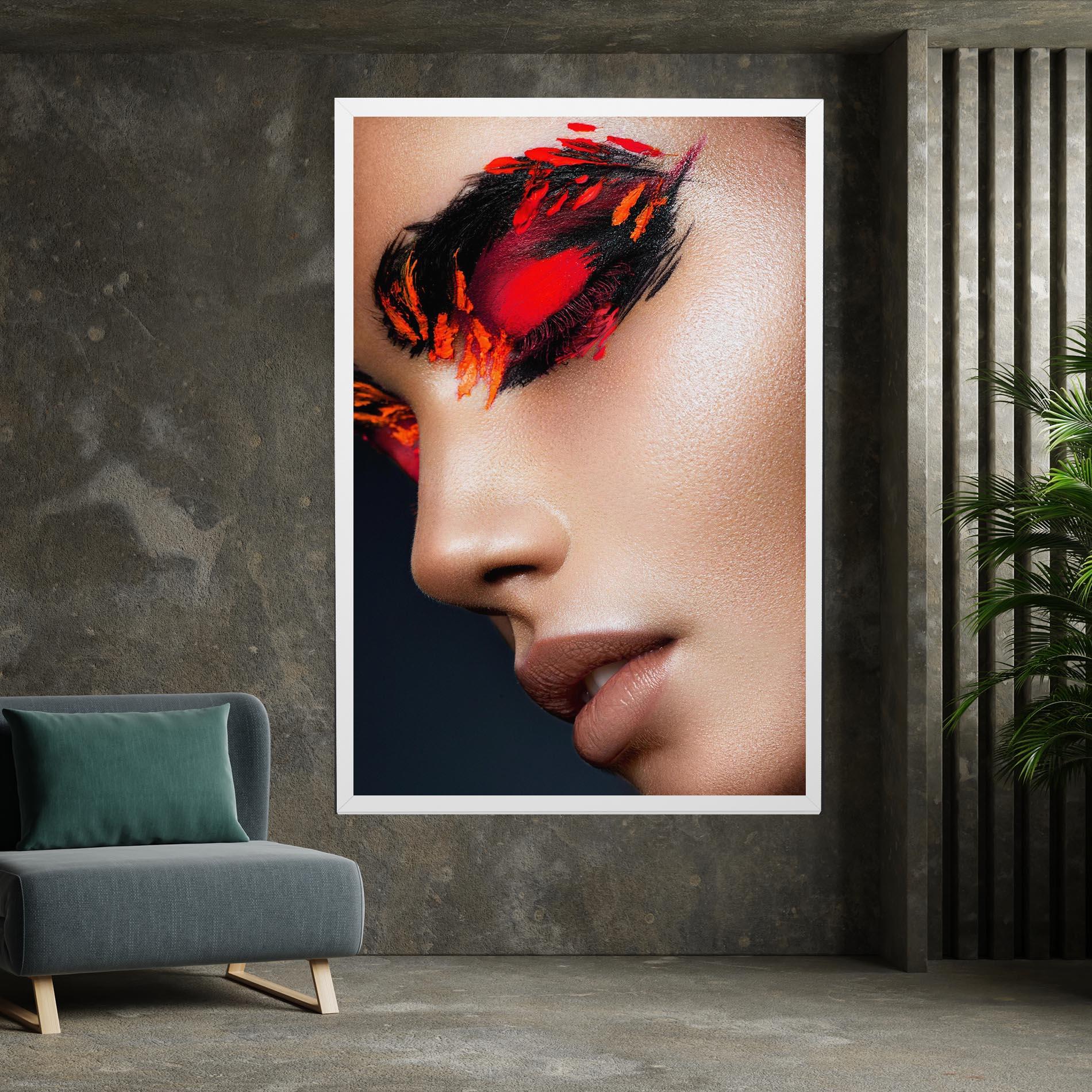 Vászonkép Fire Make Up mockup 7