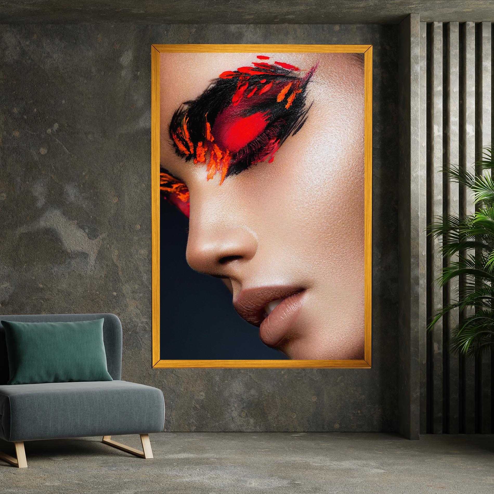 Vászonkép Fire Make Up mockup 7