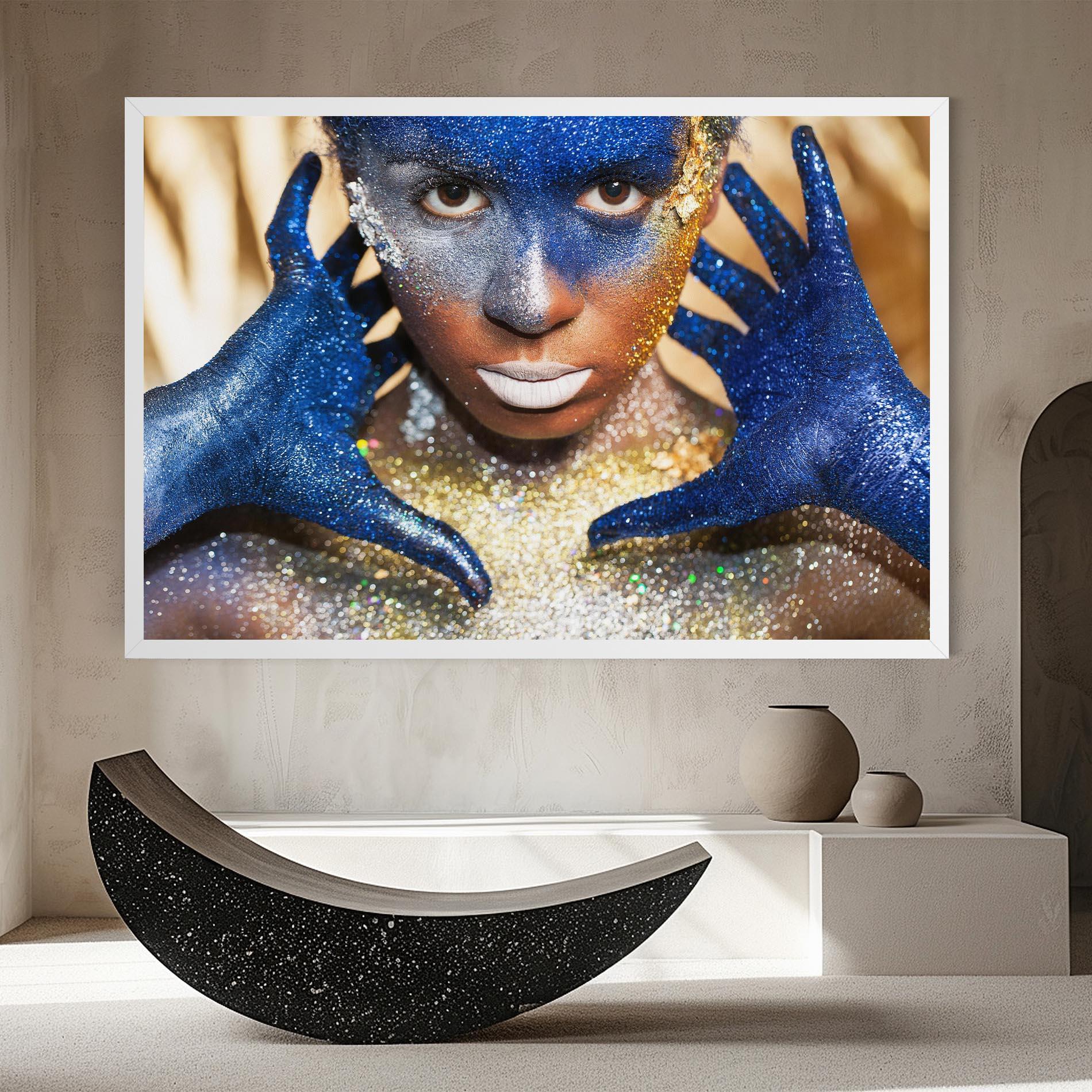 Vászonkép Glue Gold Glitter mockup 8