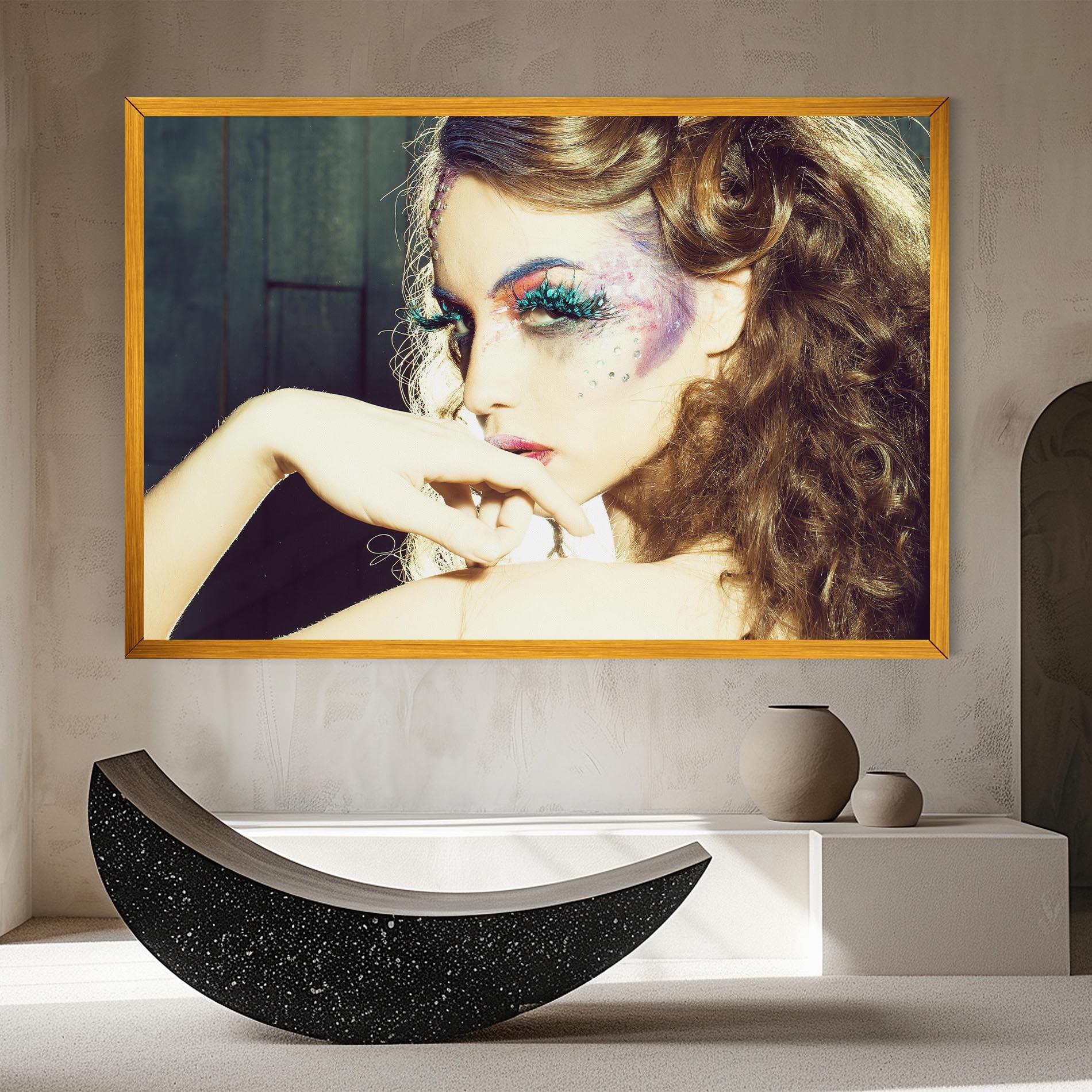 Vászonkép False Feather Eyelashes mockup 8