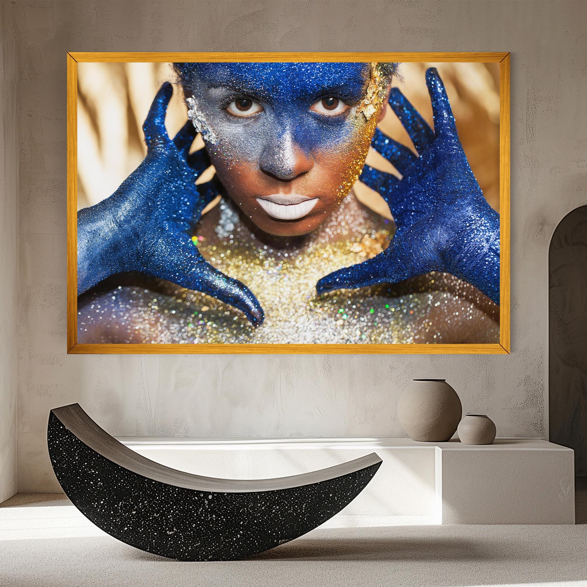 Vászonkép Glue Gold Glitter mockup 8