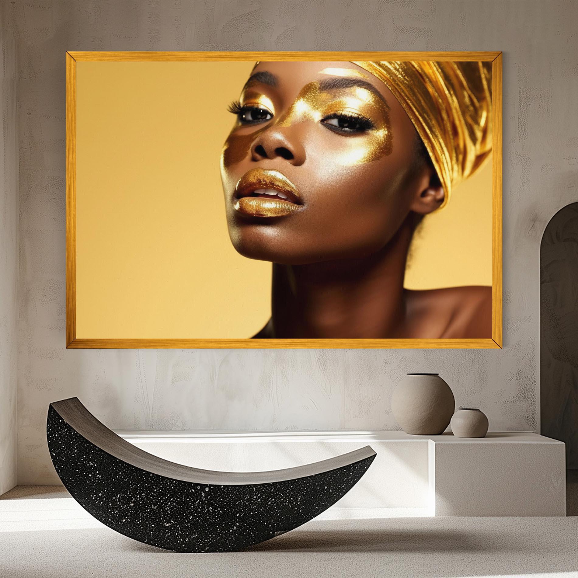 Vászonkép Gold Headdress mockup 8