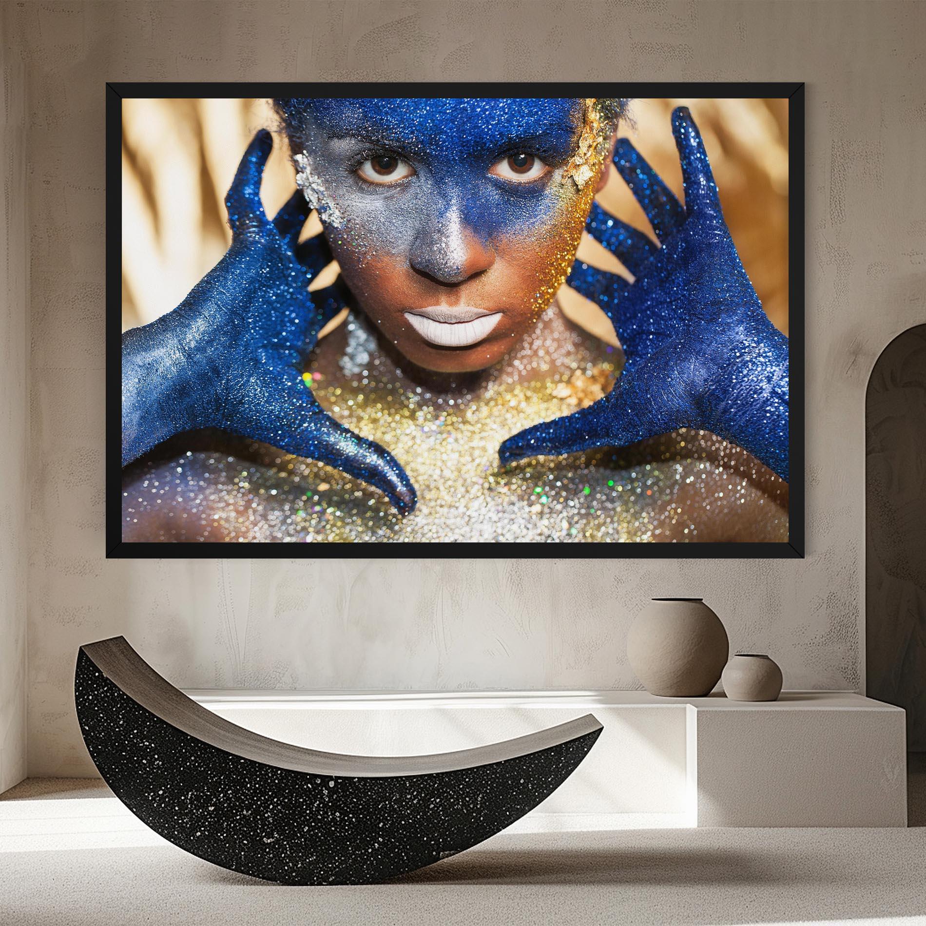 Vászonkép Glue Gold Glitter mockup 8