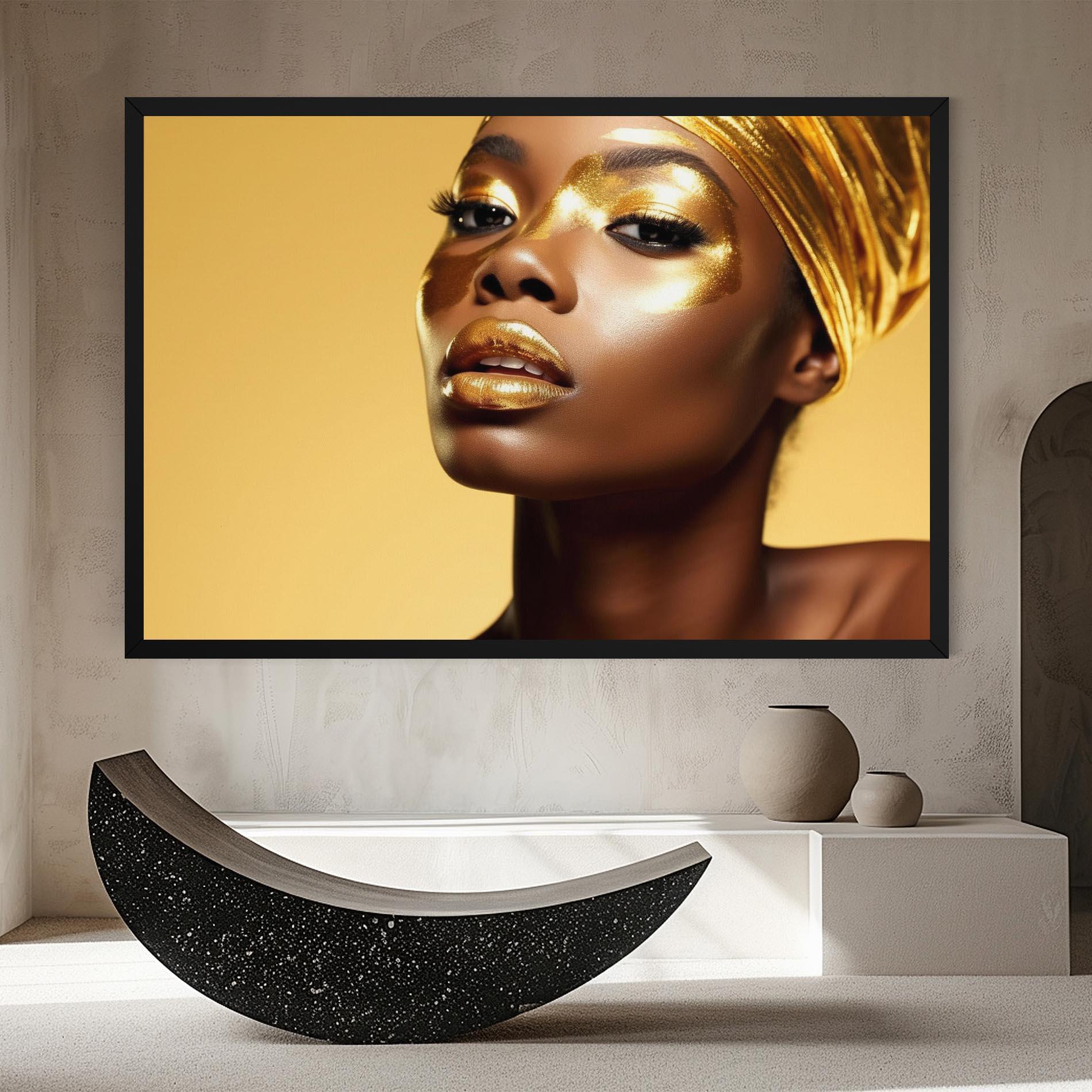 Vászonkép Gold Headdress mockup 8