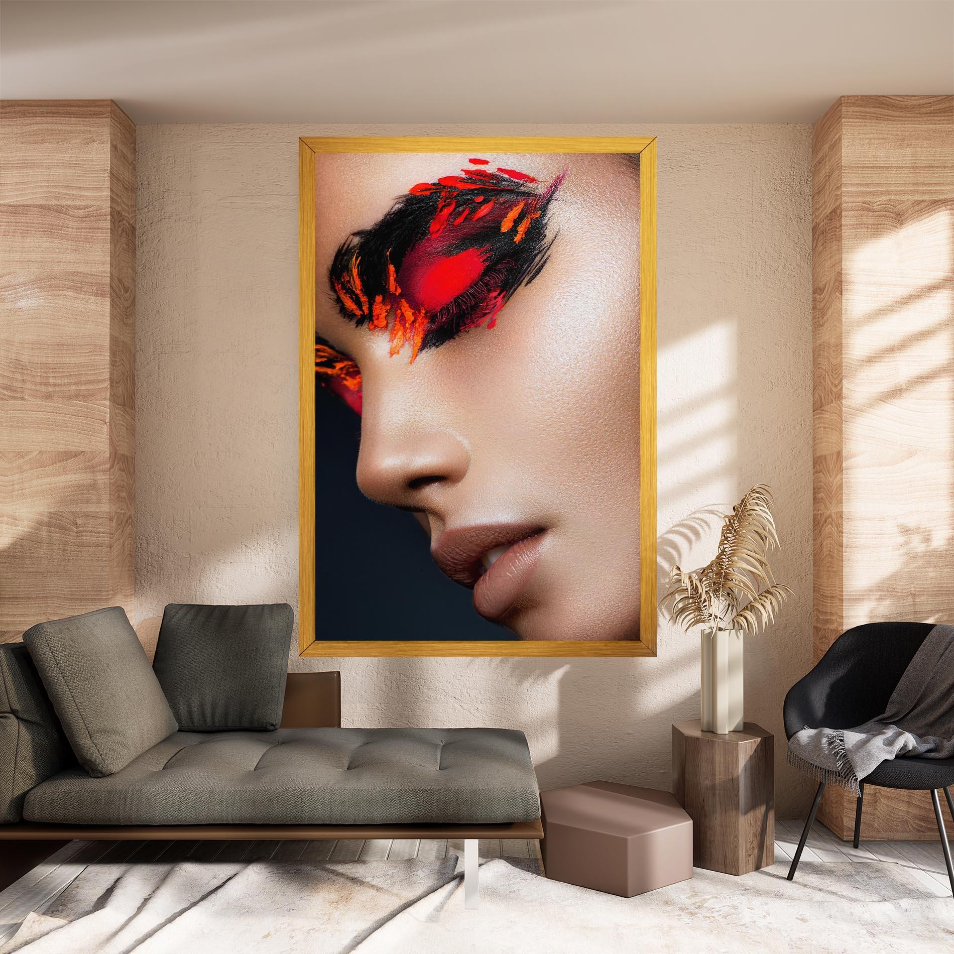 Vászonkép Fire Make Up mockup 8